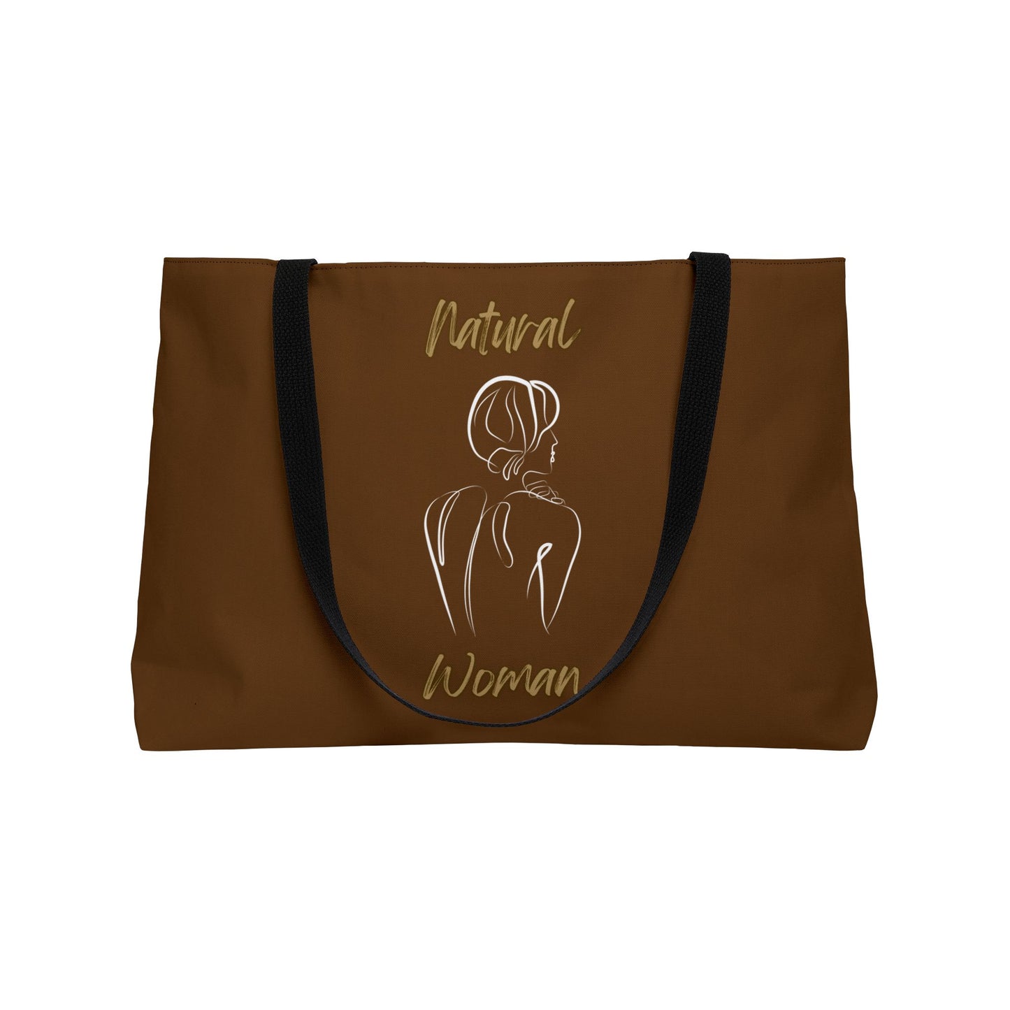 Natural Woman Back (WL) Weekender Tote Bag BROWN