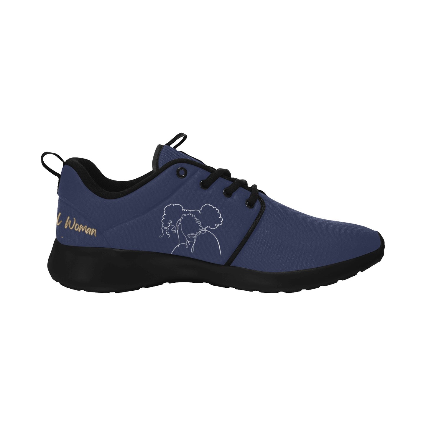 Natural Woman TWIN PUFFS (WL) ROYAL w/ Black Sole Sneakers