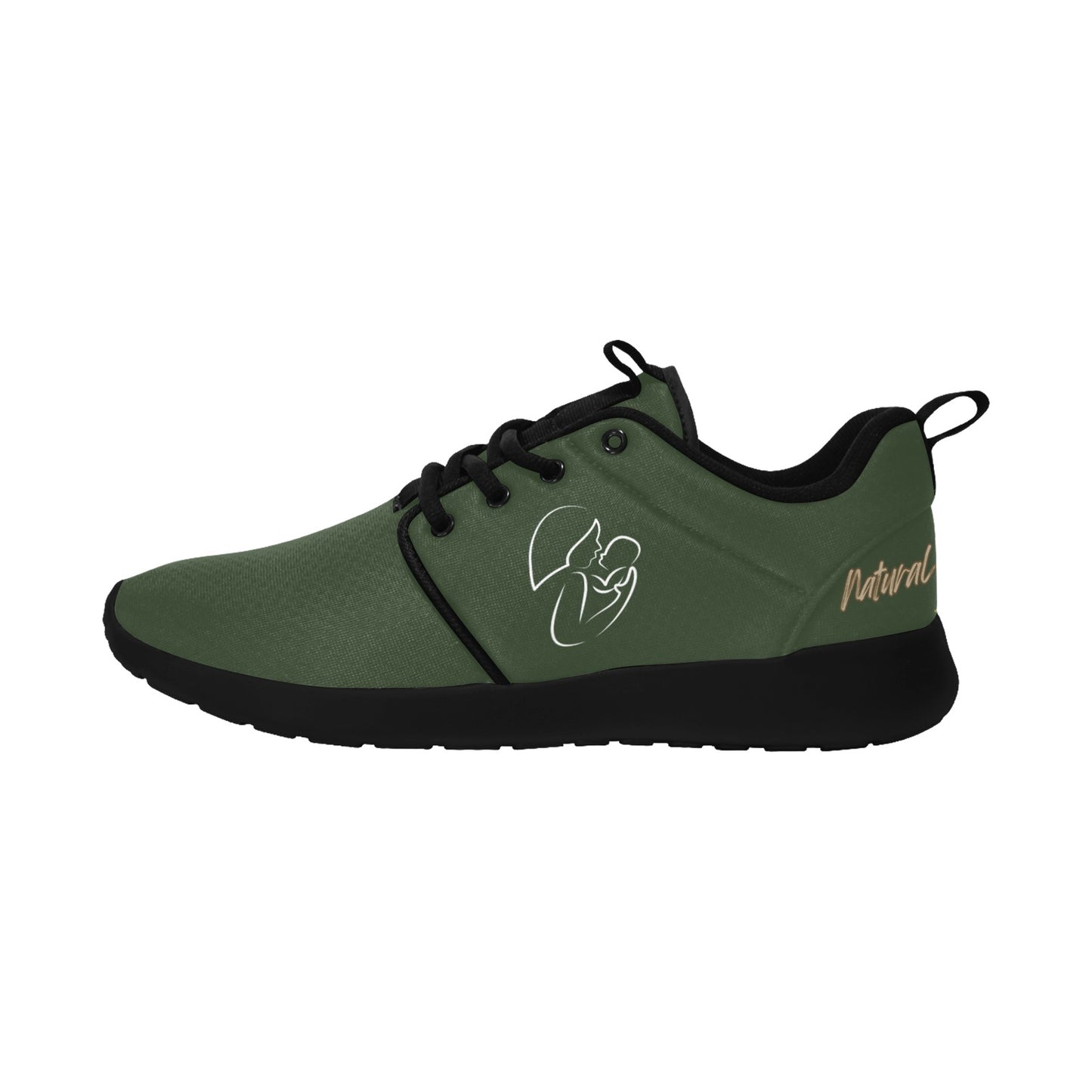 Natural Woman LONG AWAITED (WL) DARK GREEN w/ Black Sole Sneakers