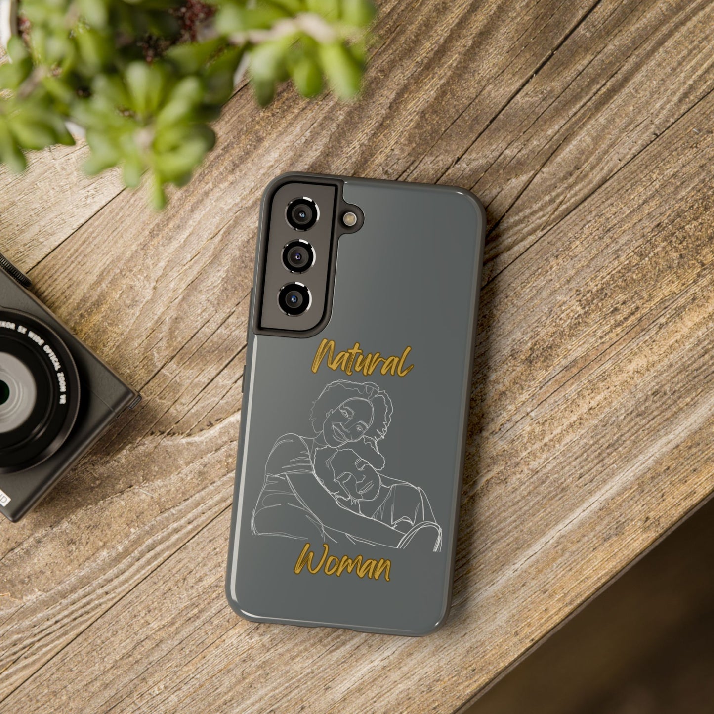 Natural Woman Loving Embrace (WL)Tough Phone Cases DARK GREY