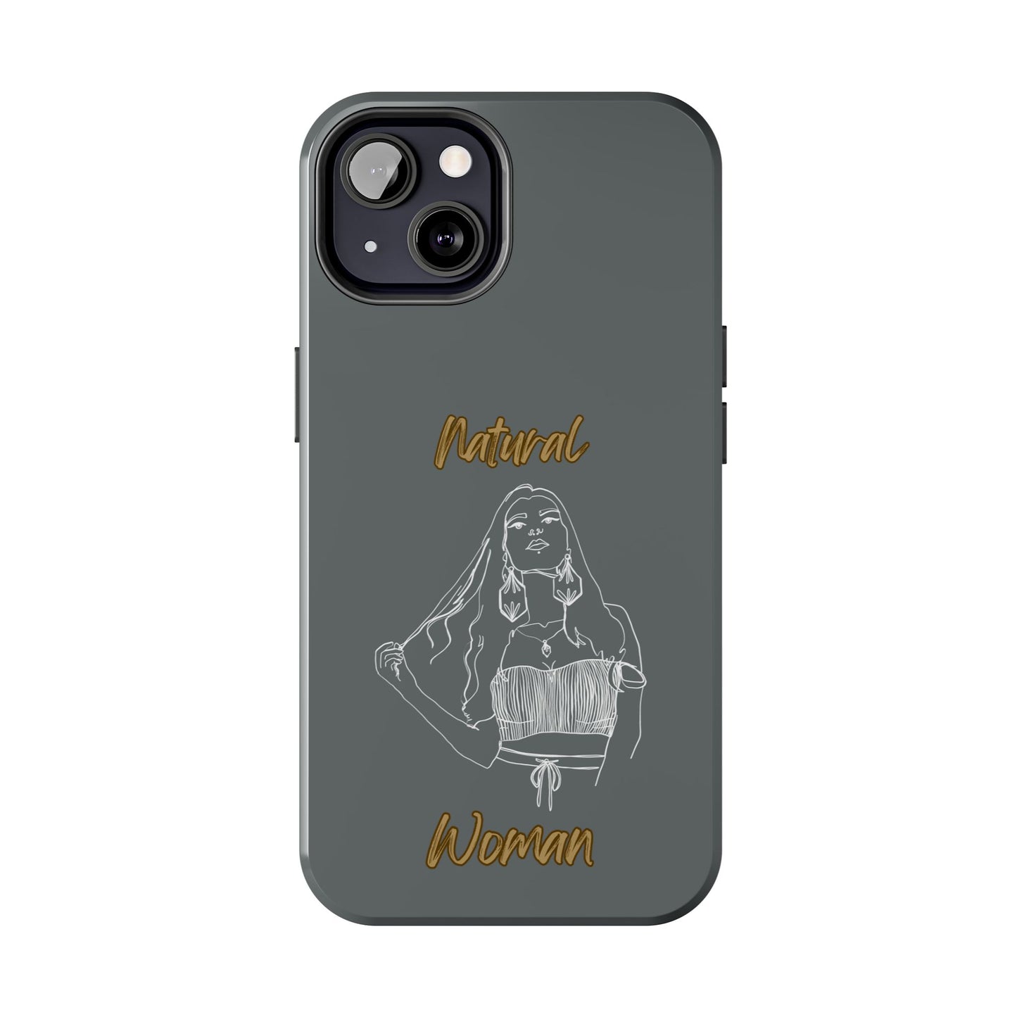 Natural Woman Thinking (WL)Tough Phone Cases DARK GREY