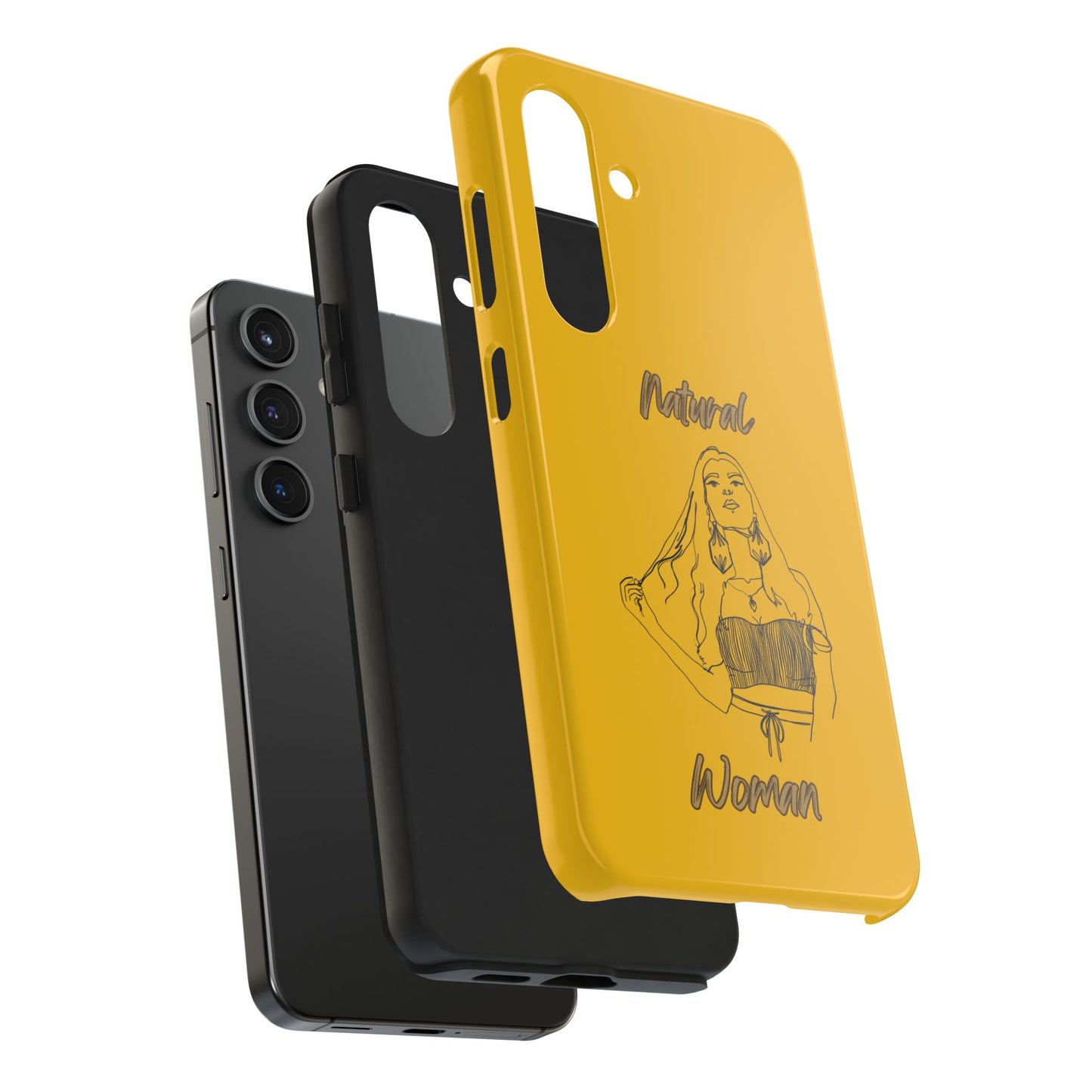 Natural Woman Thinking (BL)Tough Phone Cases YELLOW