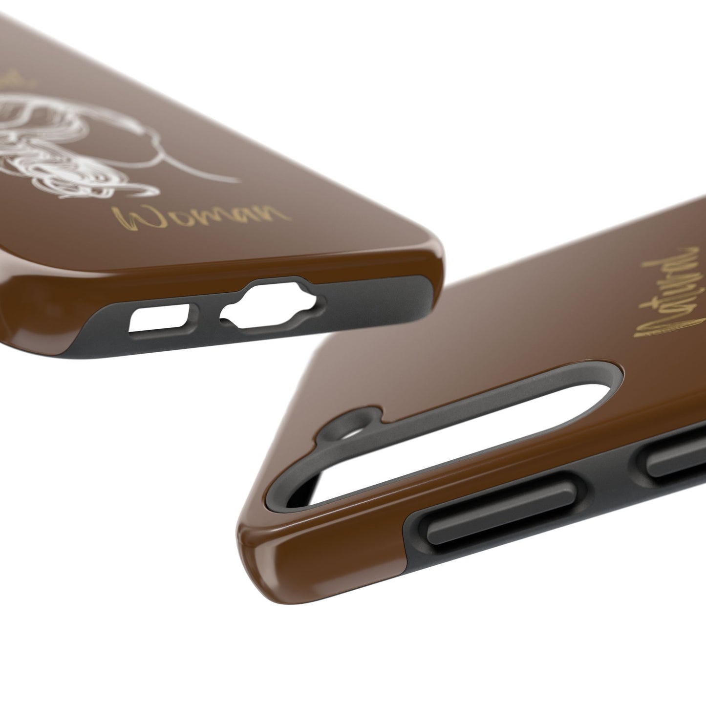 Natural Woman Long Curl (WL)Tough Phone Cases BROWN