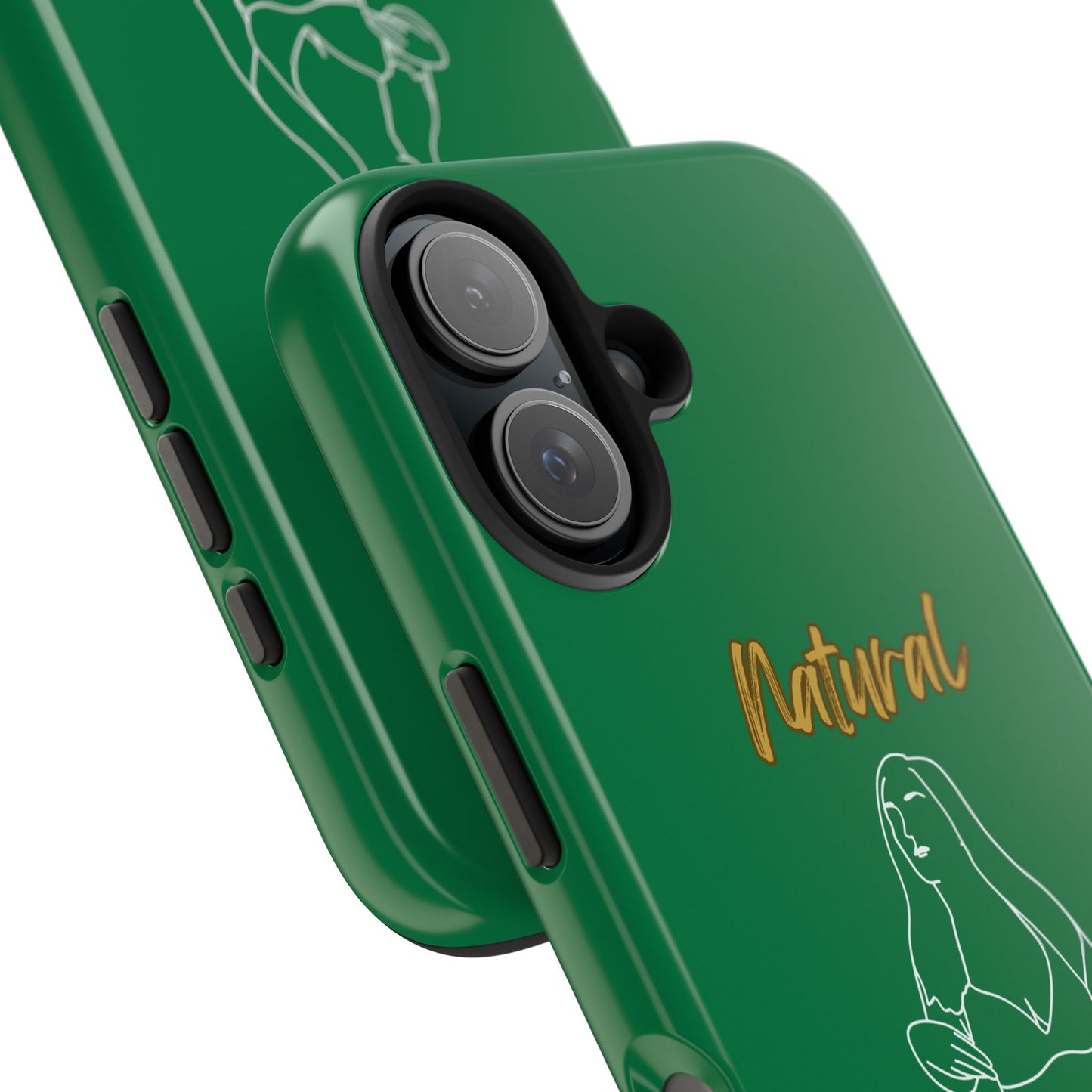 Natural Woman Full Beauty (WL)Tough Phone Cases DARK GREEN