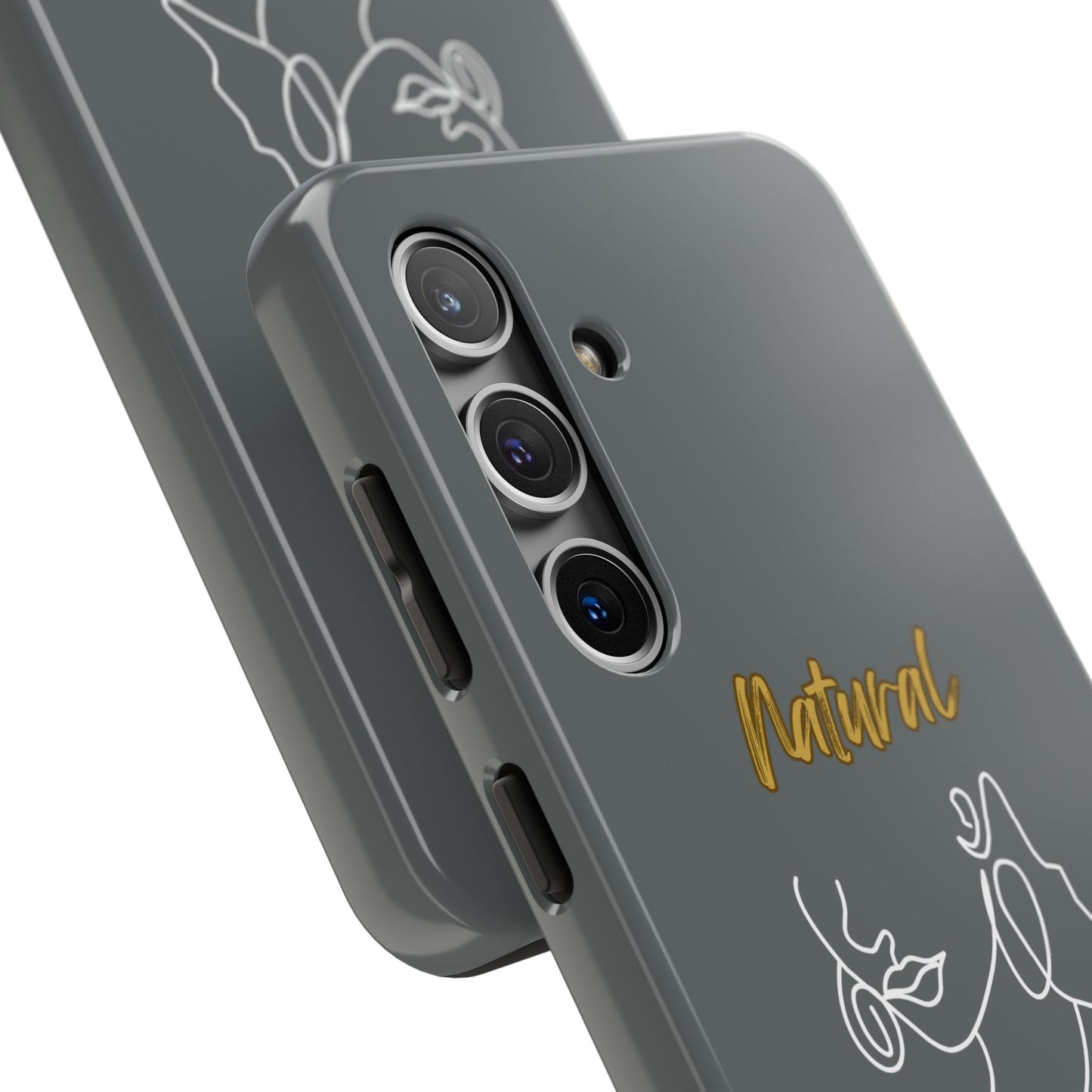 Natural Woman Lips (WL)Tough Phone Cases DARK GREY