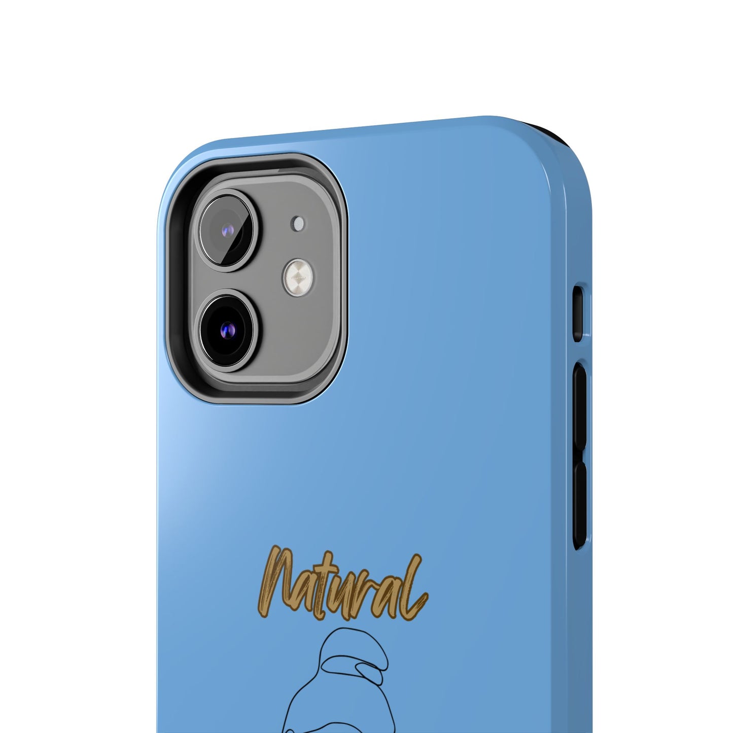 Natural Woman Sassy Bun (BL) Tough Phone Cases LIGHT BLUE