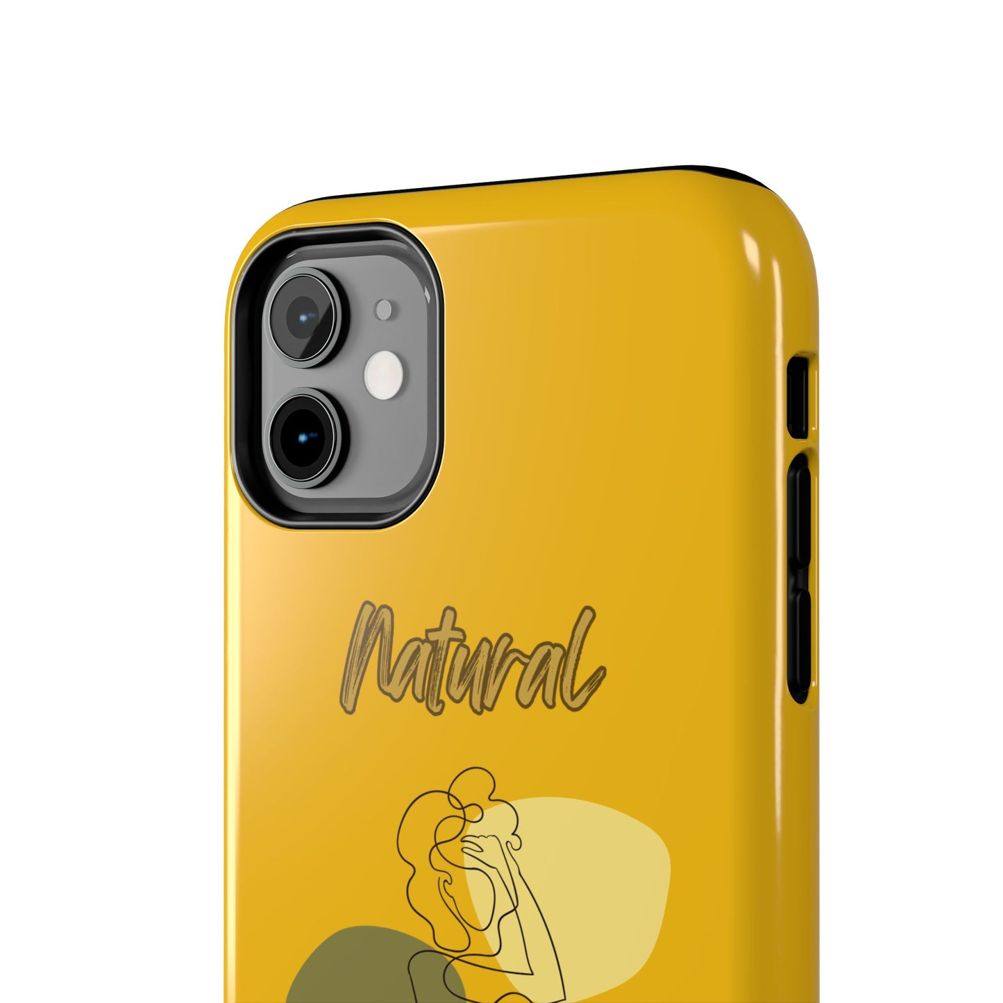 Natural Woman Colorful Pose (BL)Tough Phone Cases YELLOW