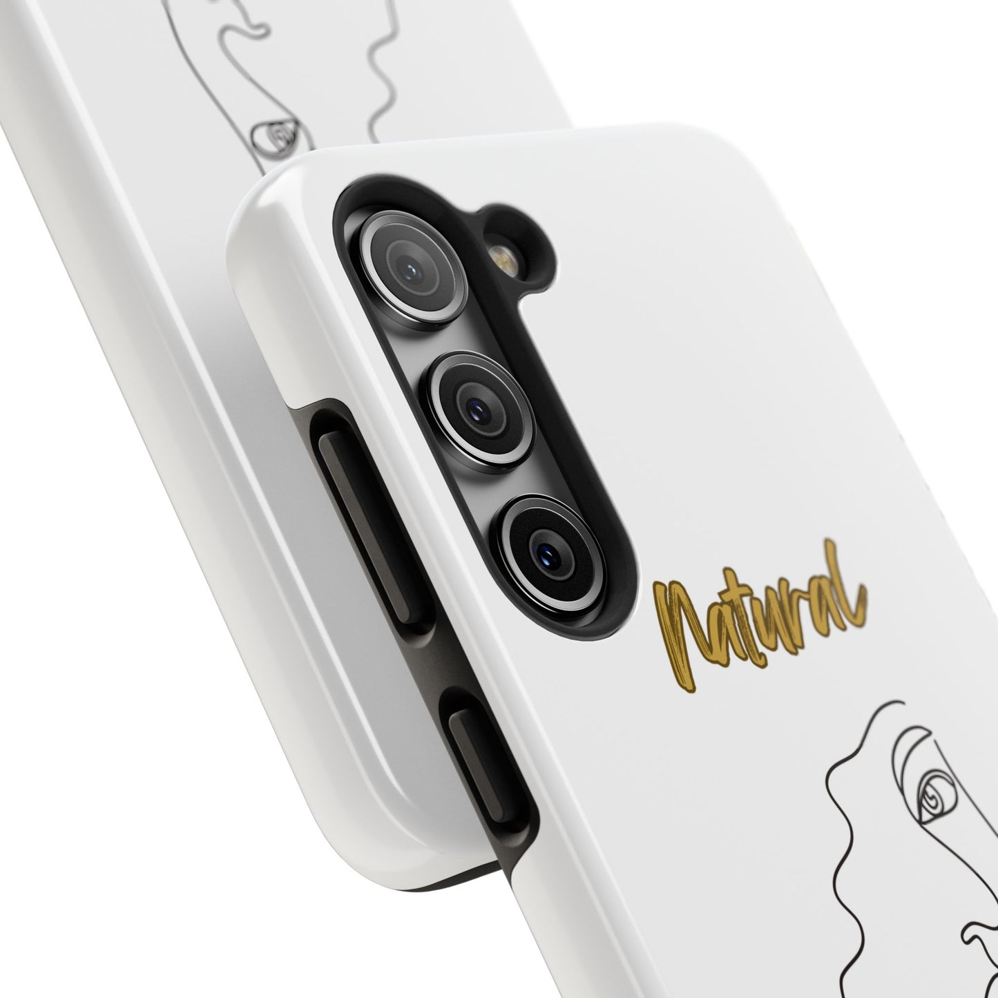 Natural Woman Peekaboo (BL)Tough Phone Cases WHITE