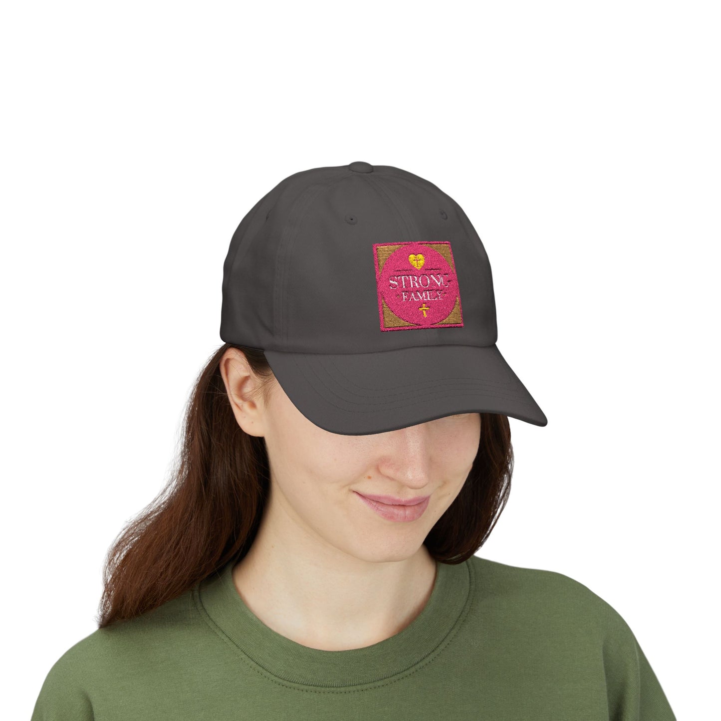 Strong Family Custom Casual Cap - PINK LOGO