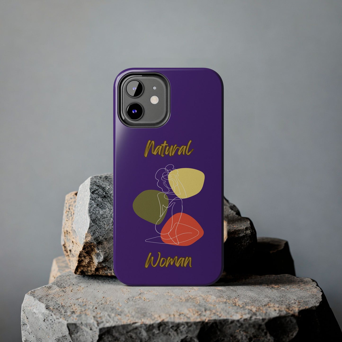 Natural Woman Colorful Pose (WL)Tough Phone Cases PURPLE