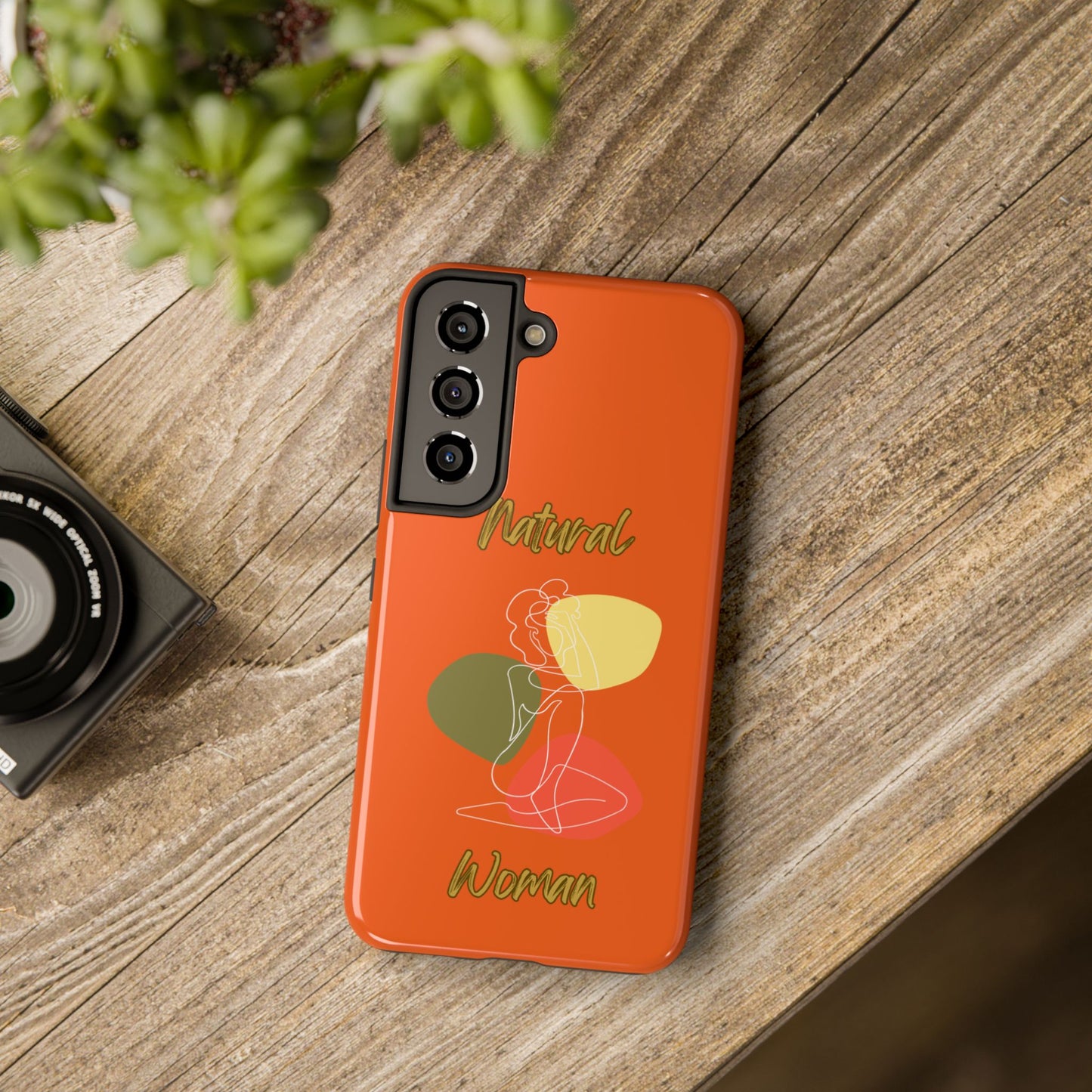 Natural Woman Colorful Pose (WL)Tough Phone Cases ORANGE