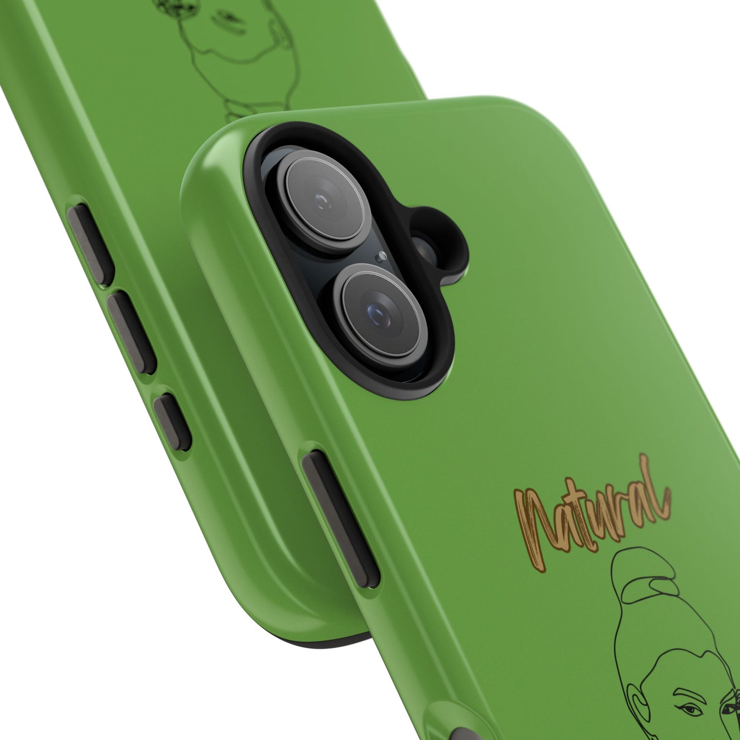 Natural Woman Sassy Bun (BL) Tough Phone Cases GREEN