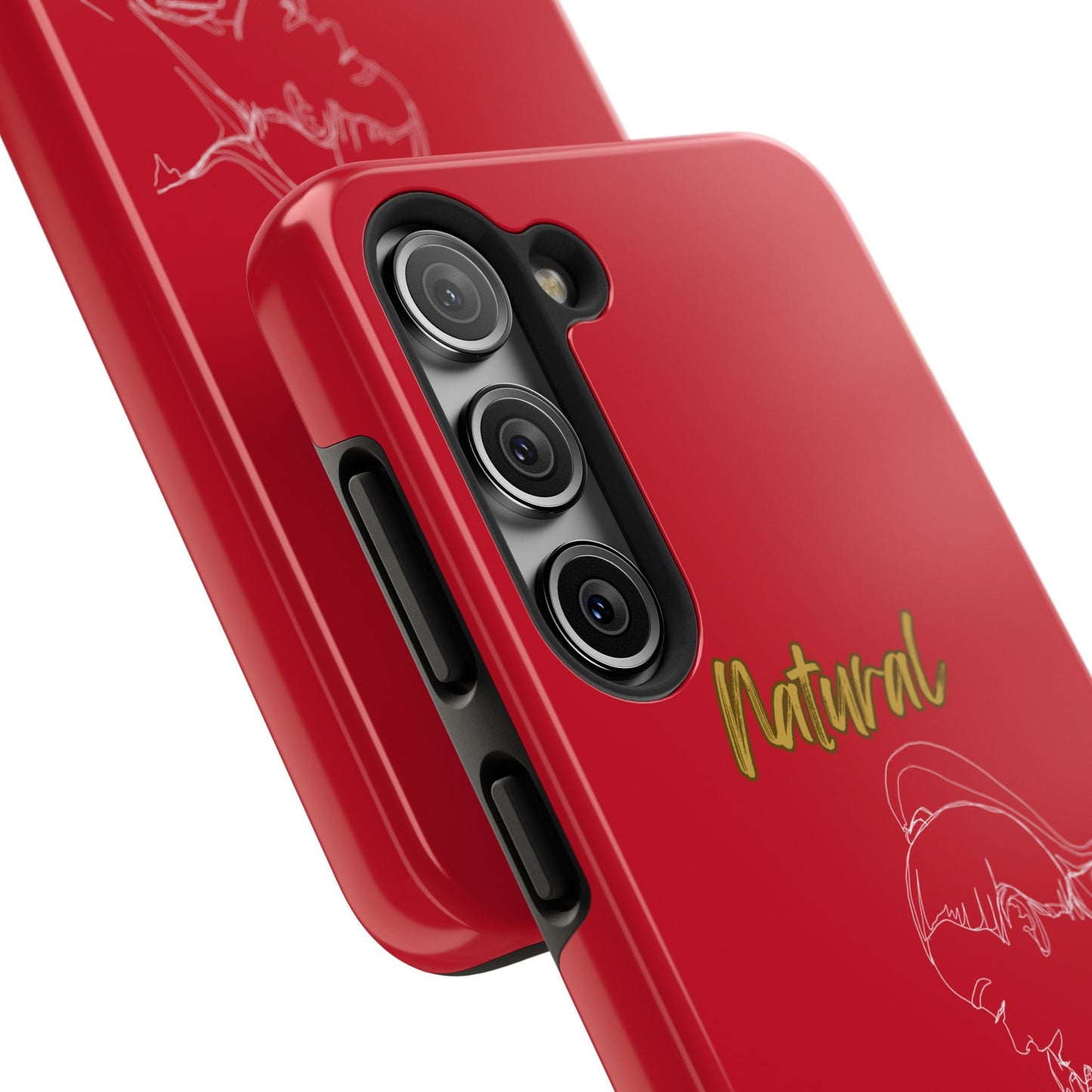 Natural Woman New Life (WL)Tough Phone Cases DARK RED