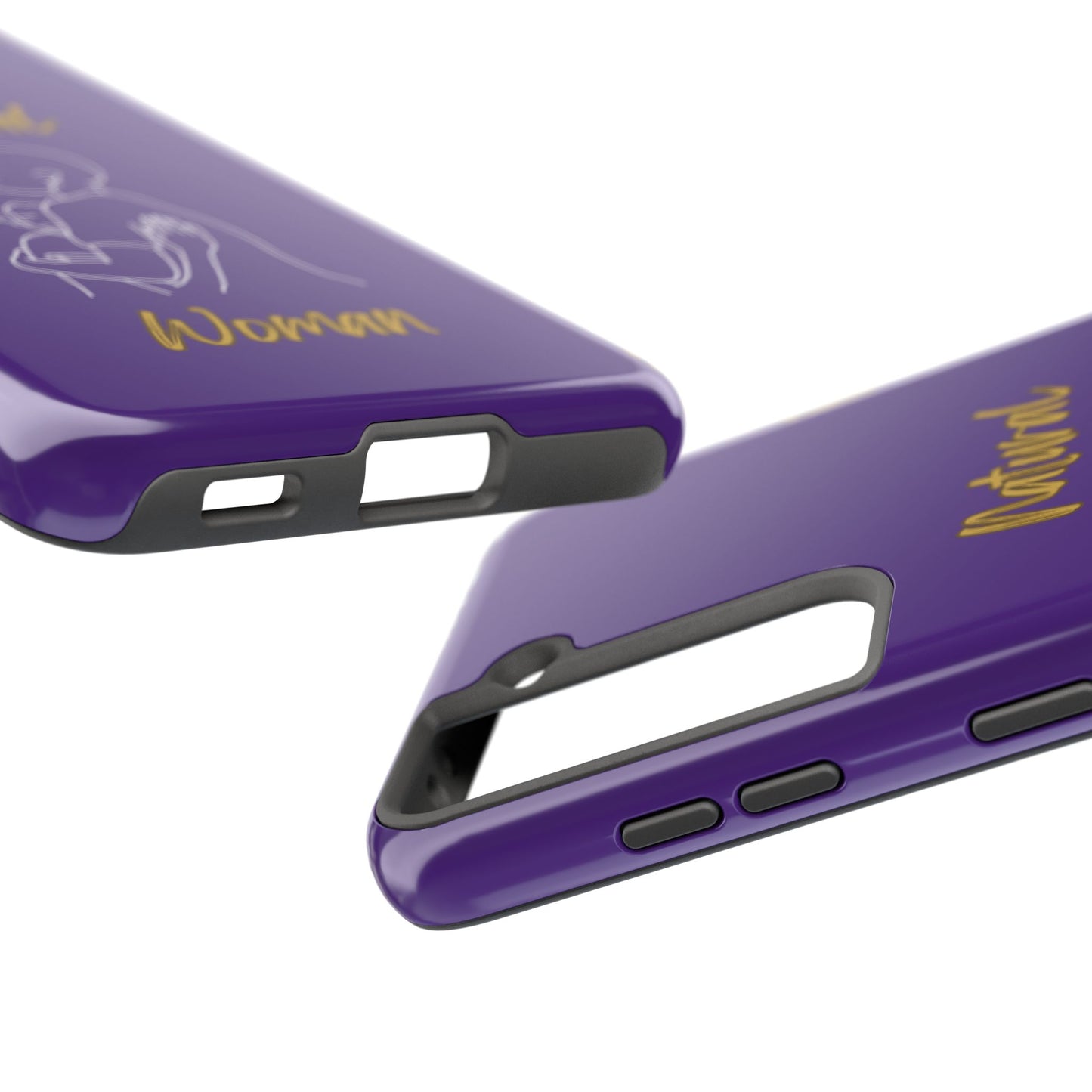 Natural Woman Safe With Momma (WL) Tough Phone Cases PURPLE