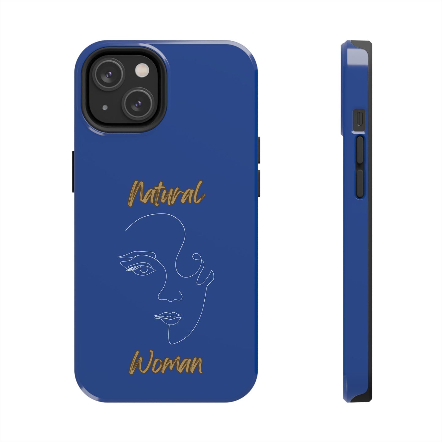 Natural Woman Looking (WL)Tough Phone Cases DARK BLUE