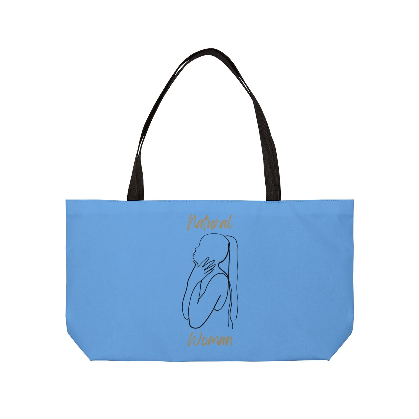 Natural Woman Ponytail (BL) Weekender Tote Bag  LIGHT BLUE