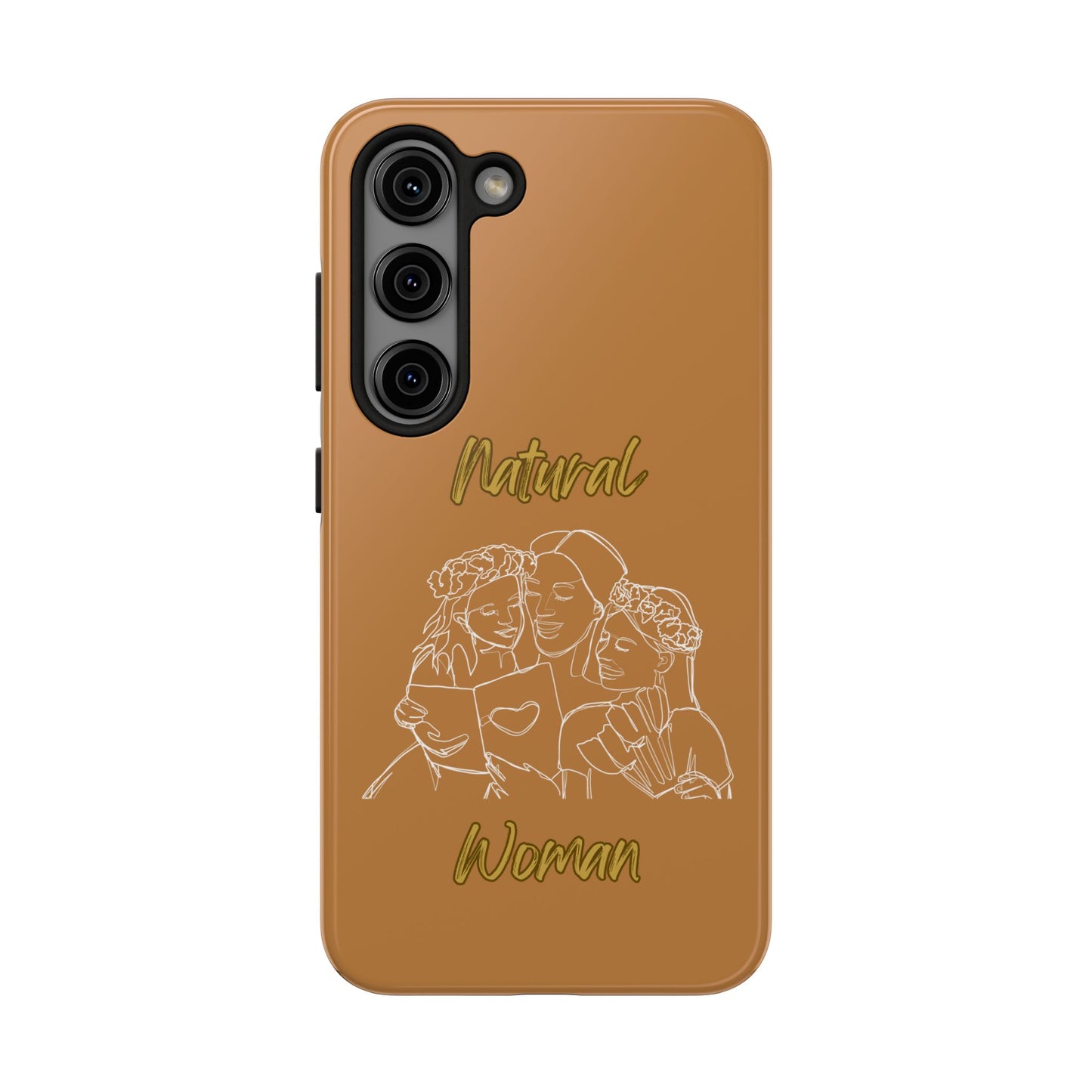 Natural Woman Me & My Girls (WL)Tough Phone Cases LIGHT BROWN