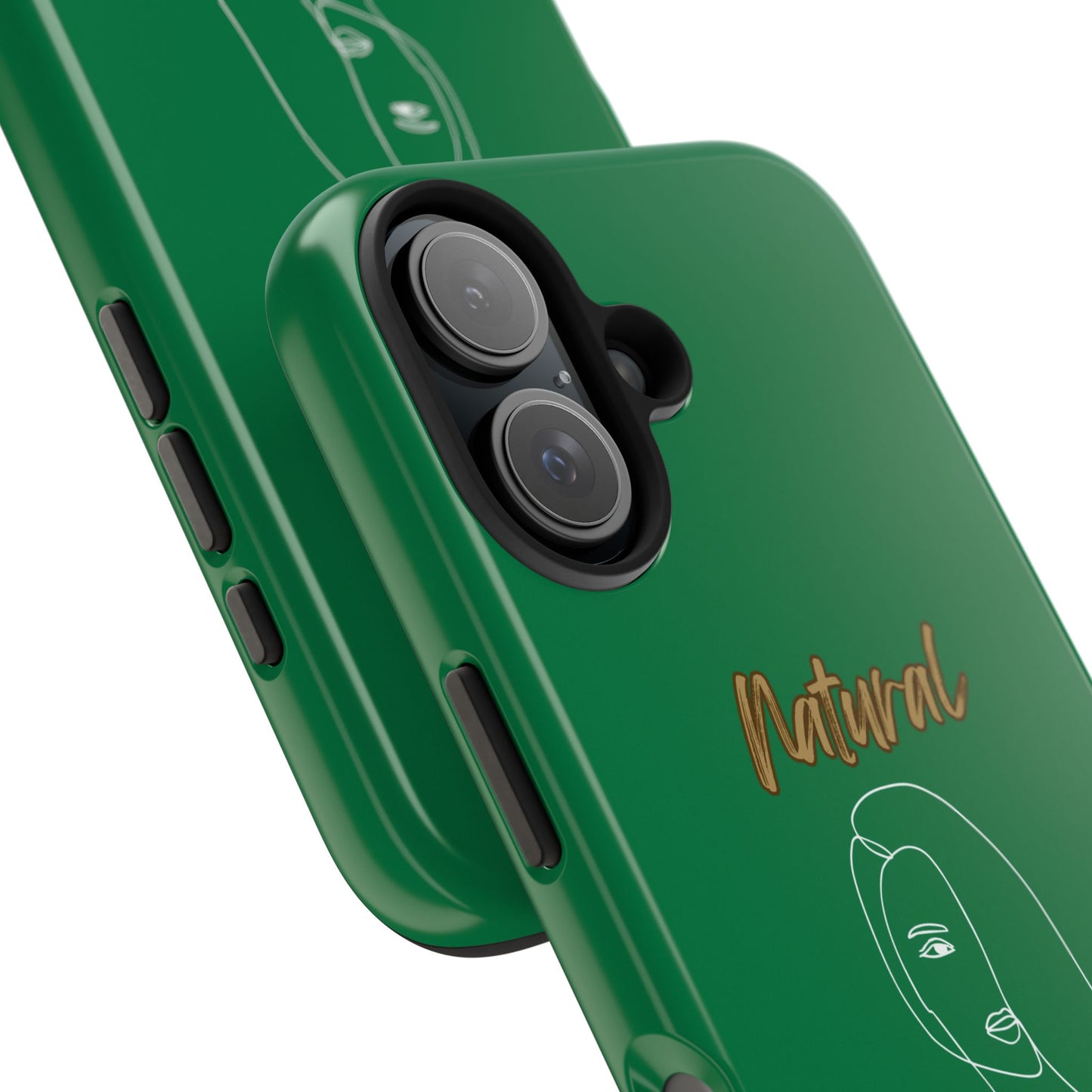 Natural Woman Covered Eye (WL)Tough Phone Cases DARK GREEN