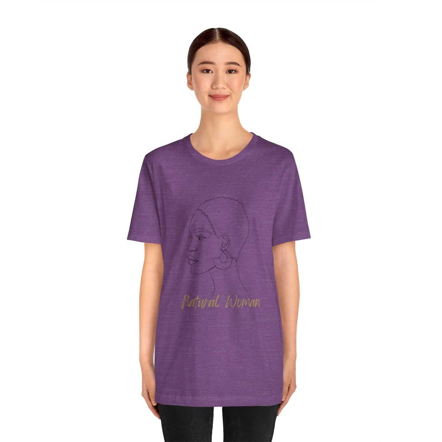 NATURAL WOMAN Finger Waves (BL) Short Sleeve T-Shirt