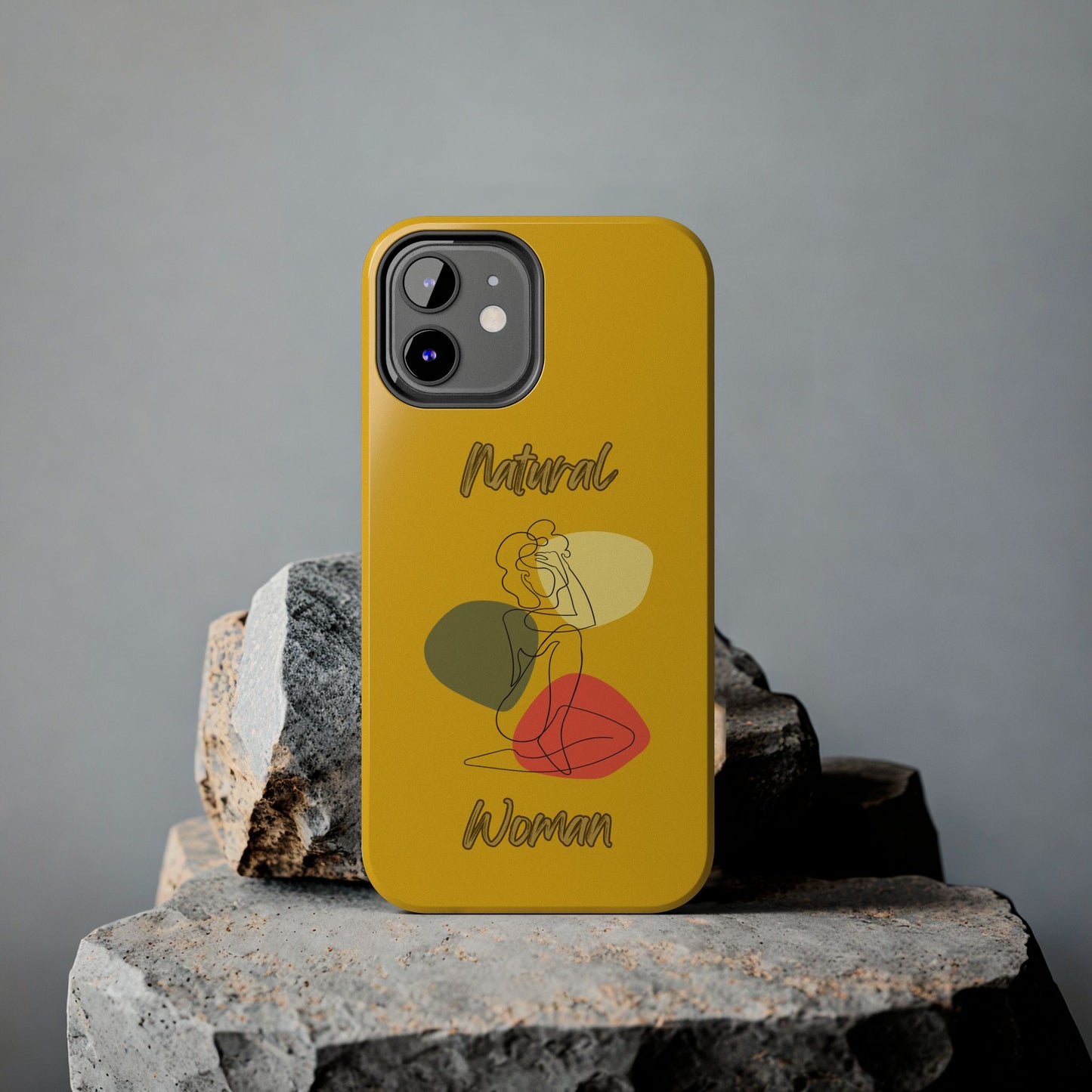 Natural Woman Colorful Pose (BL)Tough Phone Cases YELLOW