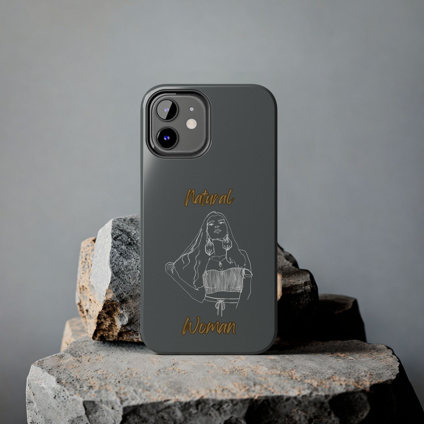 Natural Woman Thinking (WL)Tough Phone Cases DARK GREY