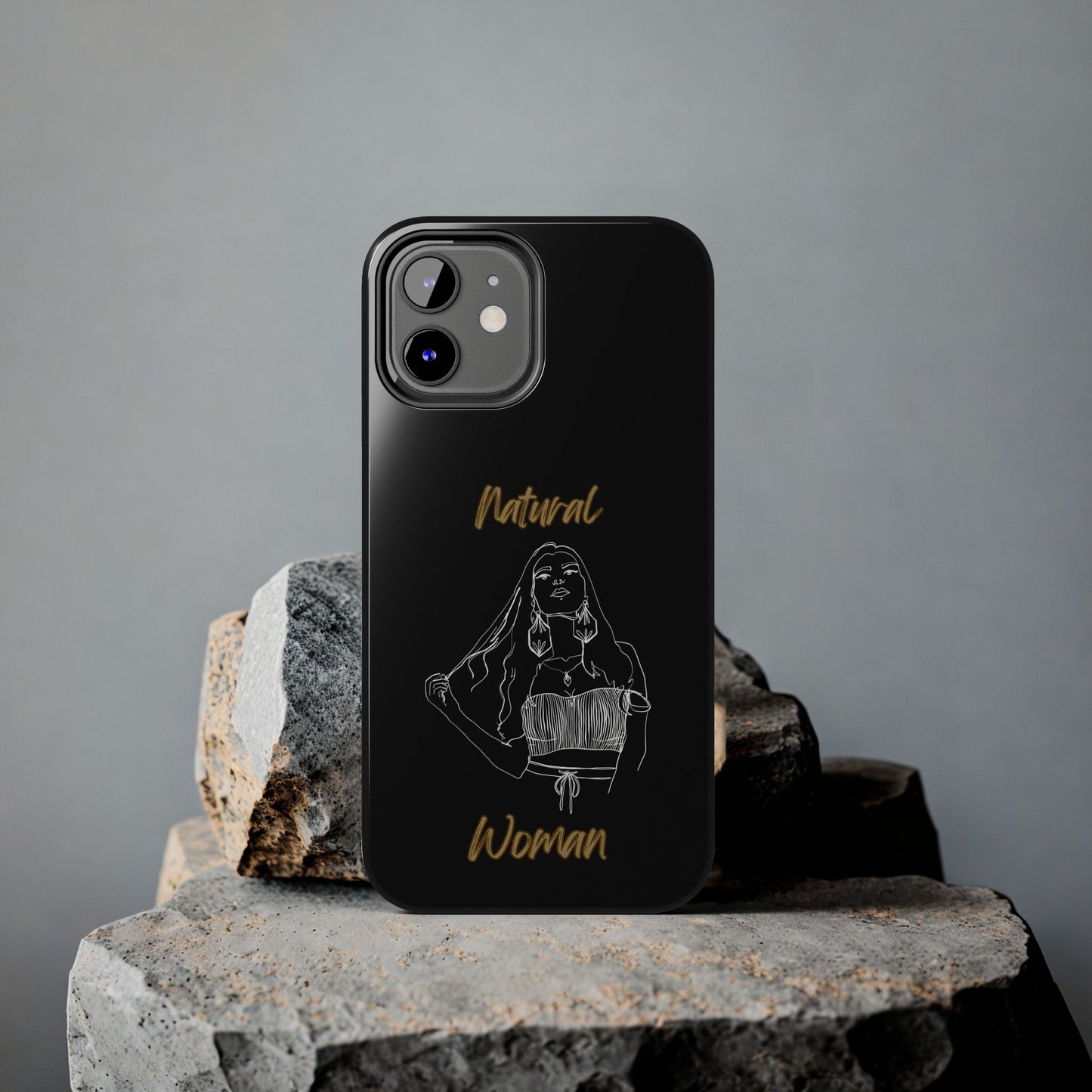 Natural Woman Thinking (WL)Tough Phone Cases BLACK
