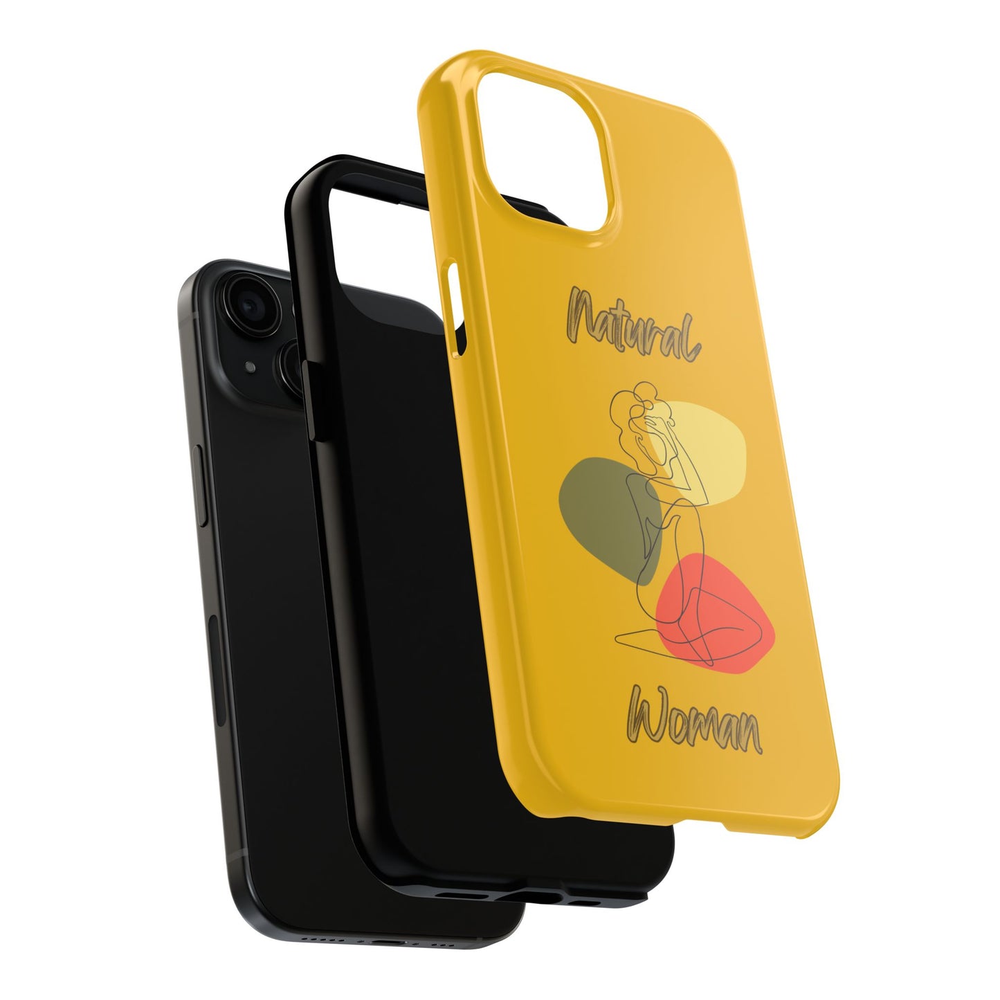 Natural Woman Colorful Pose (BL)Tough Phone Cases YELLOW
