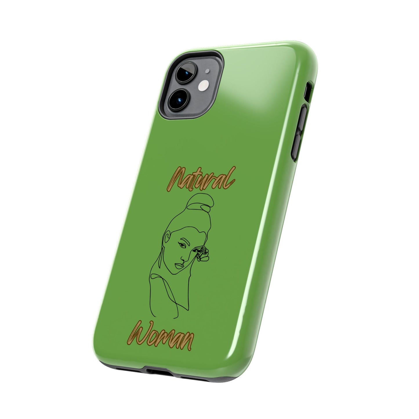 Natural Woman Sassy Bun (BL) Tough Phone Cases GREEN