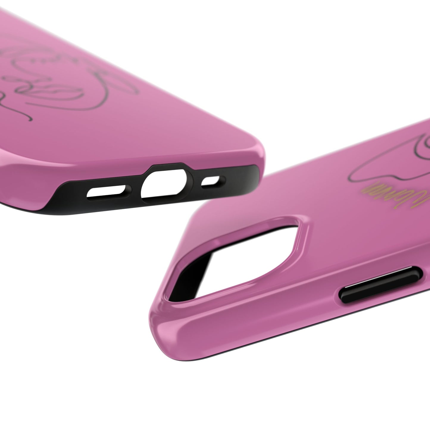 Natural Woman Half Face (BL)Tough Phone Case LIGHT PINK