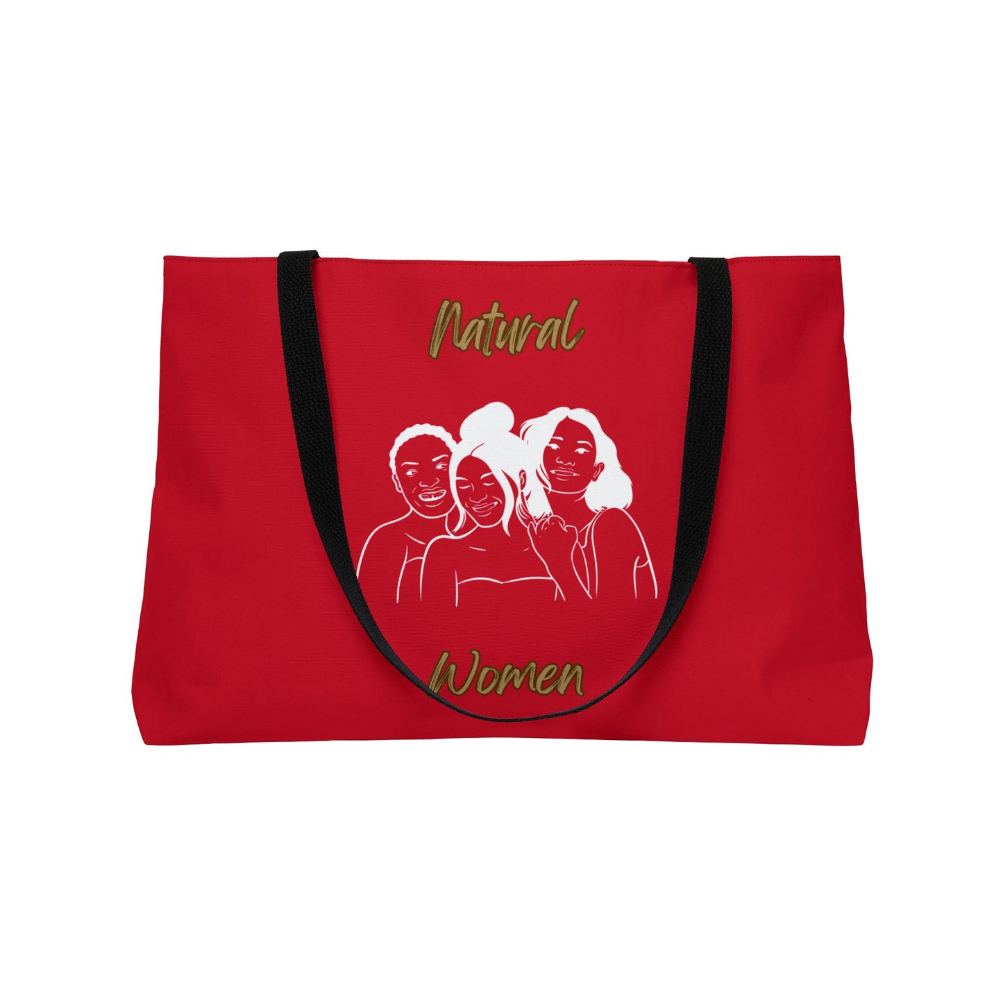 Natural Women Laughing Friends (WL) Weekender Tote Bag DARK RED