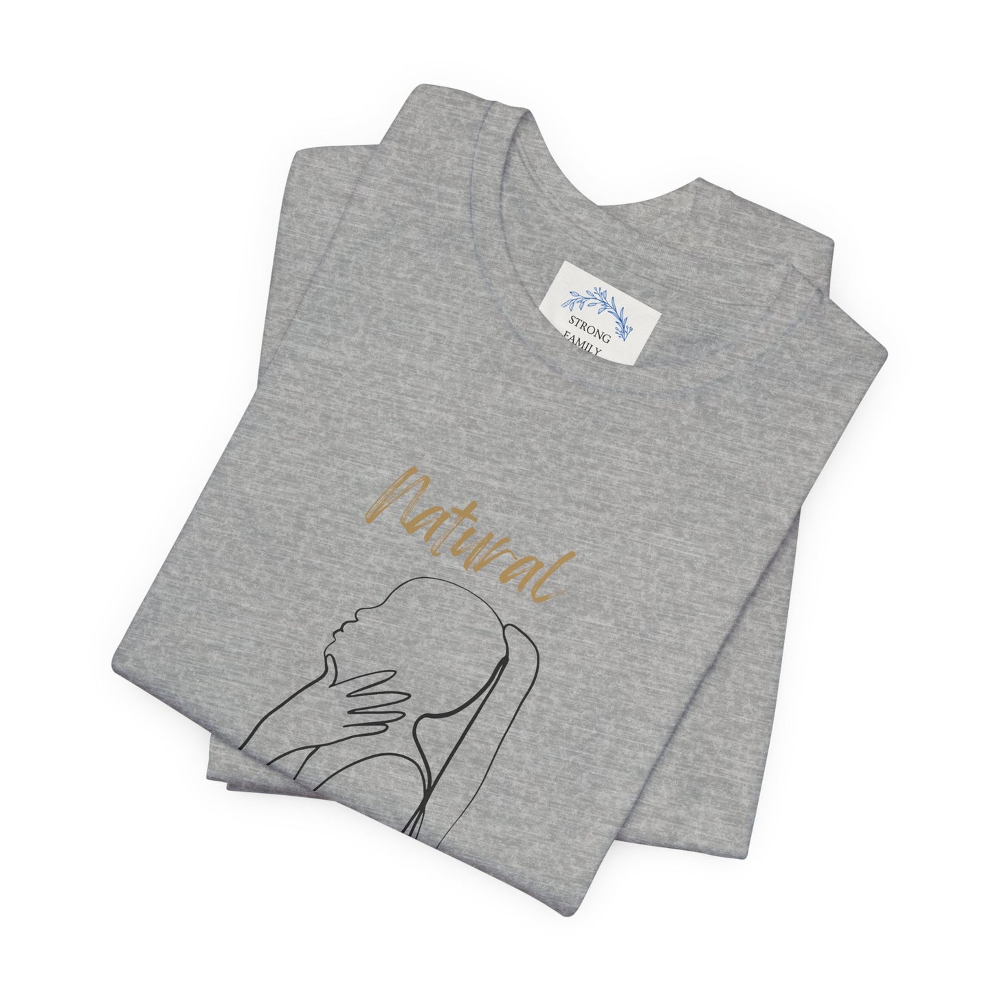Natural Woman Ponytail (BL) Short Sleeve T-Shirt