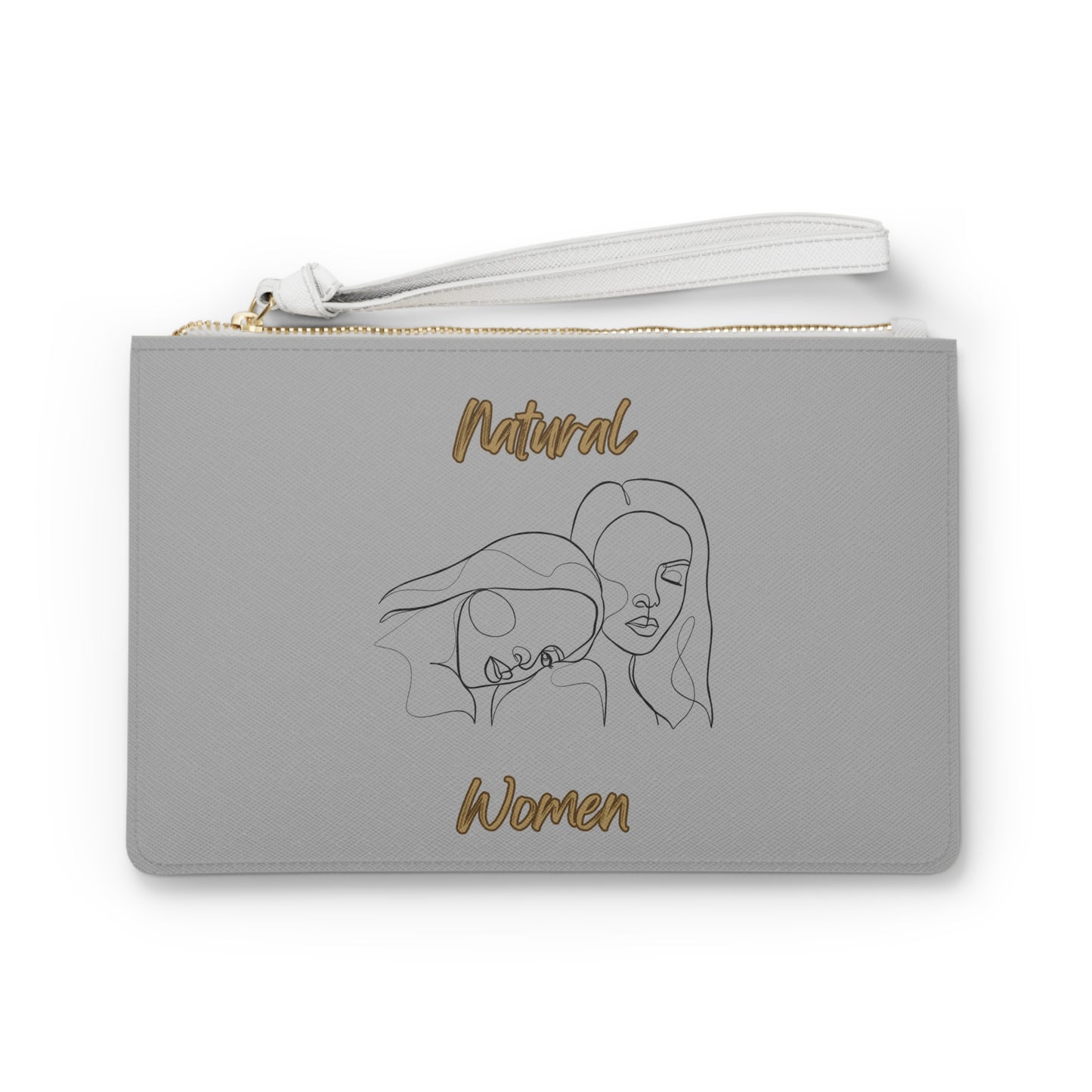 Natural Women Sisters (BL) Clutch Bag LIGHT GREY
