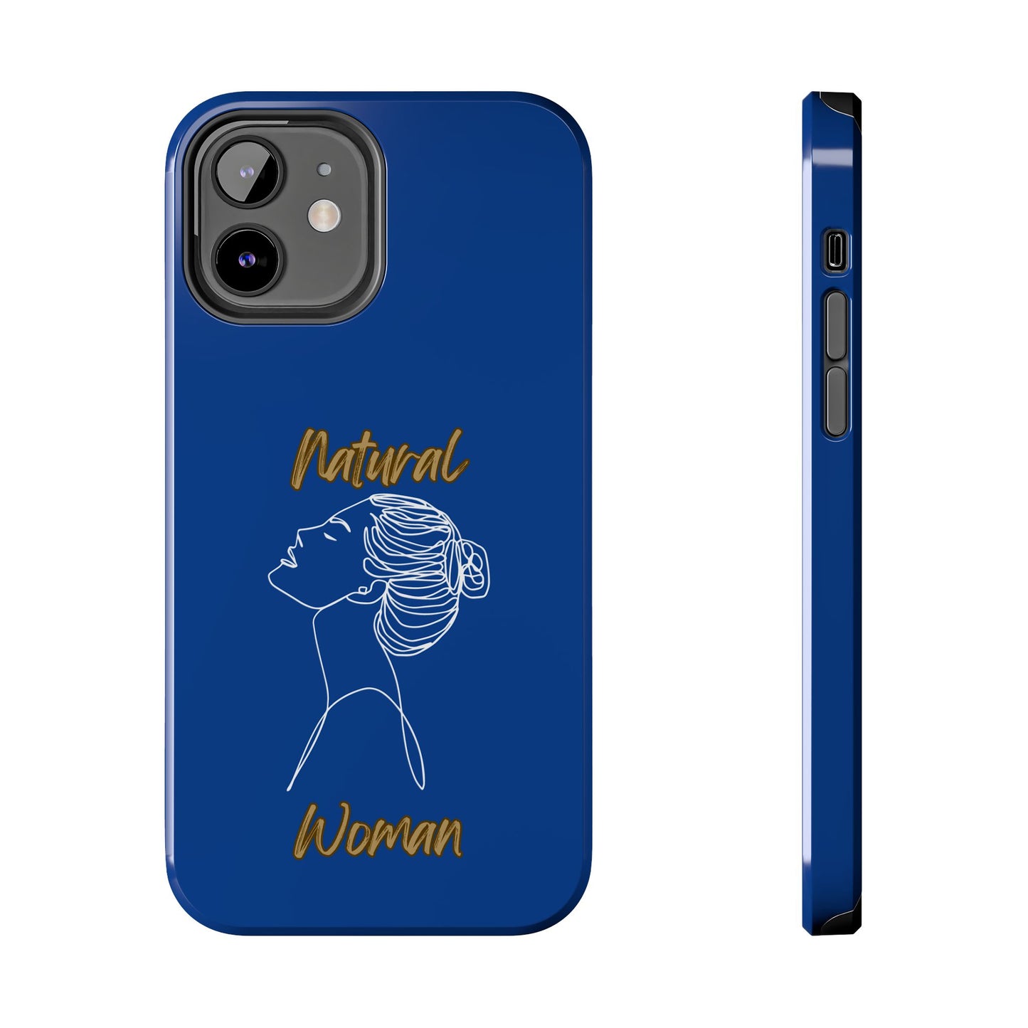 Natural Woman Wet Bun (WL) Tough Phone Cases DARK BLUE