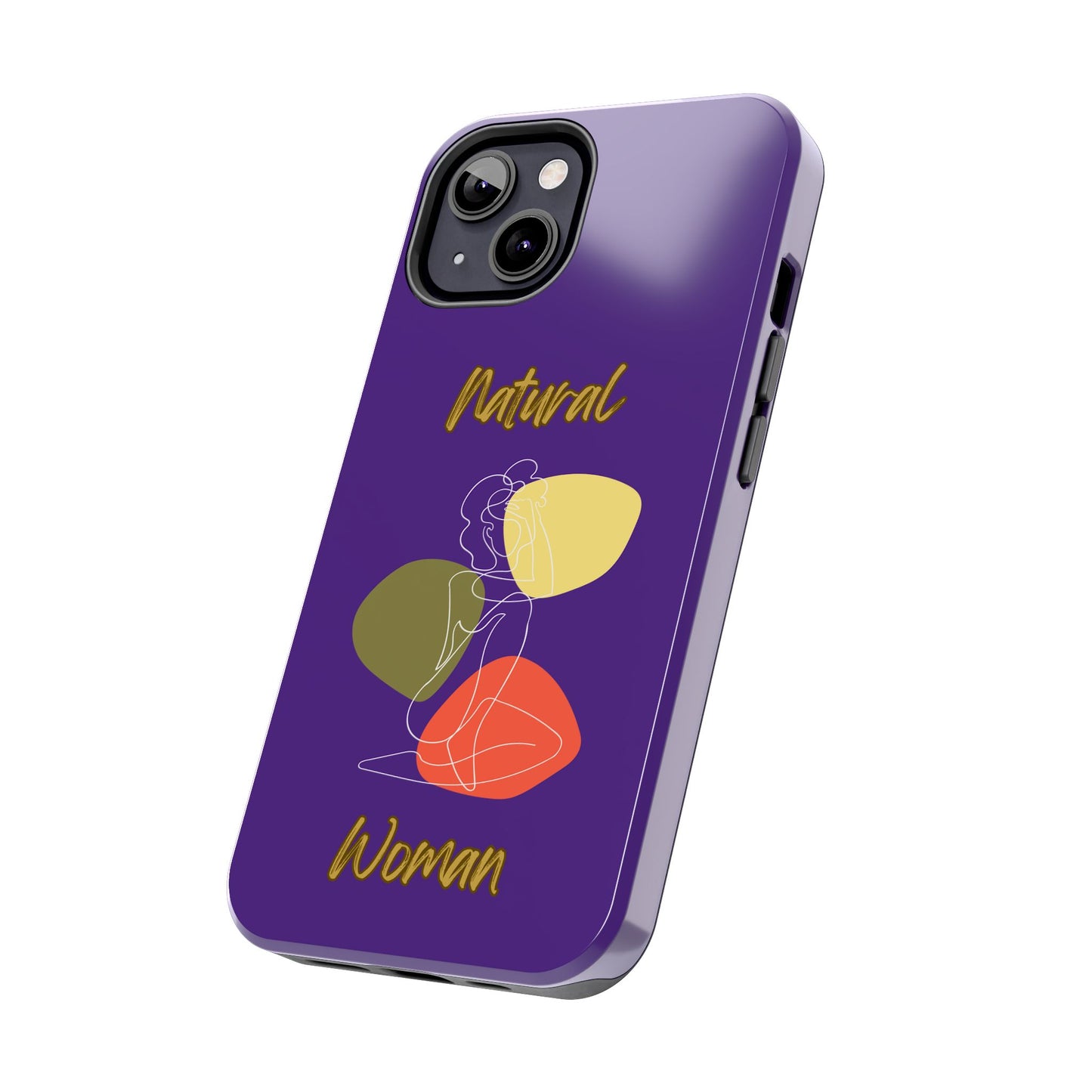 Natural Woman Colorful Pose (WL)Tough Phone Cases PURPLE