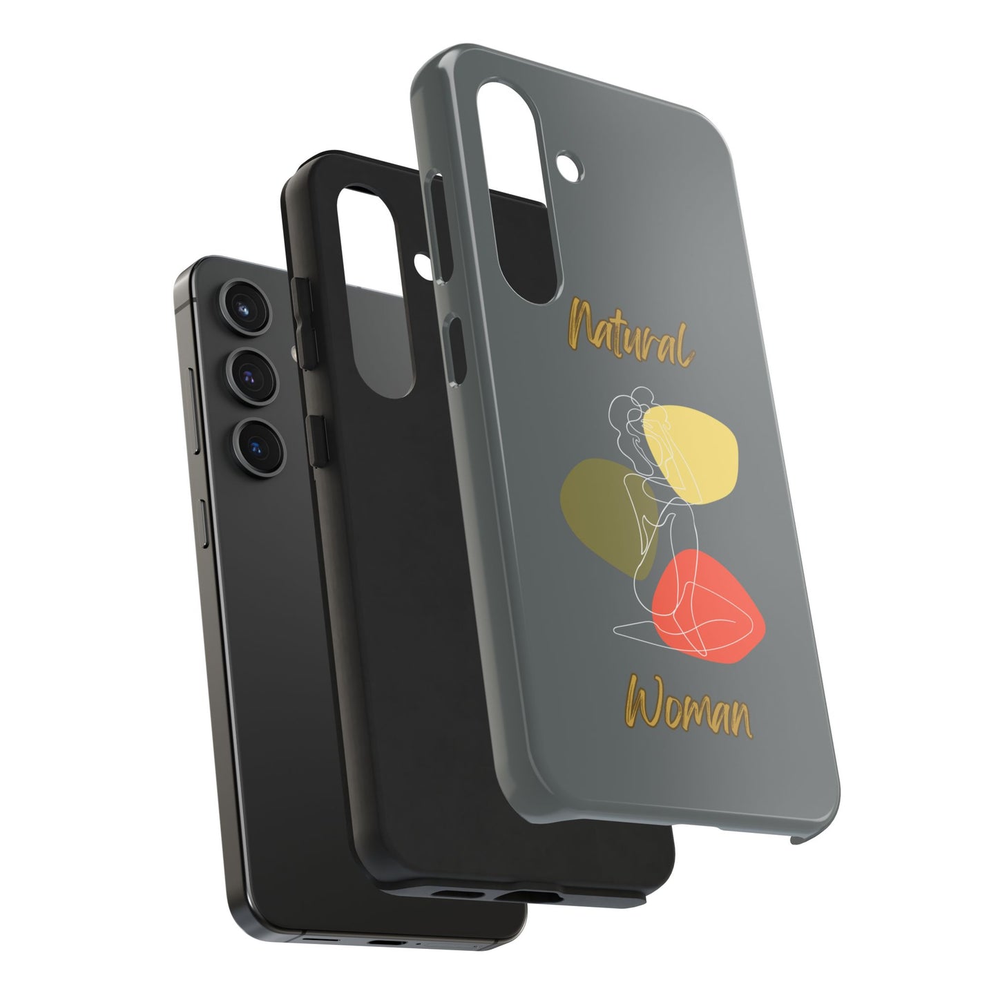 Natural Woman Colorful Pose (WL)Tough Phone Cases DARK GREY