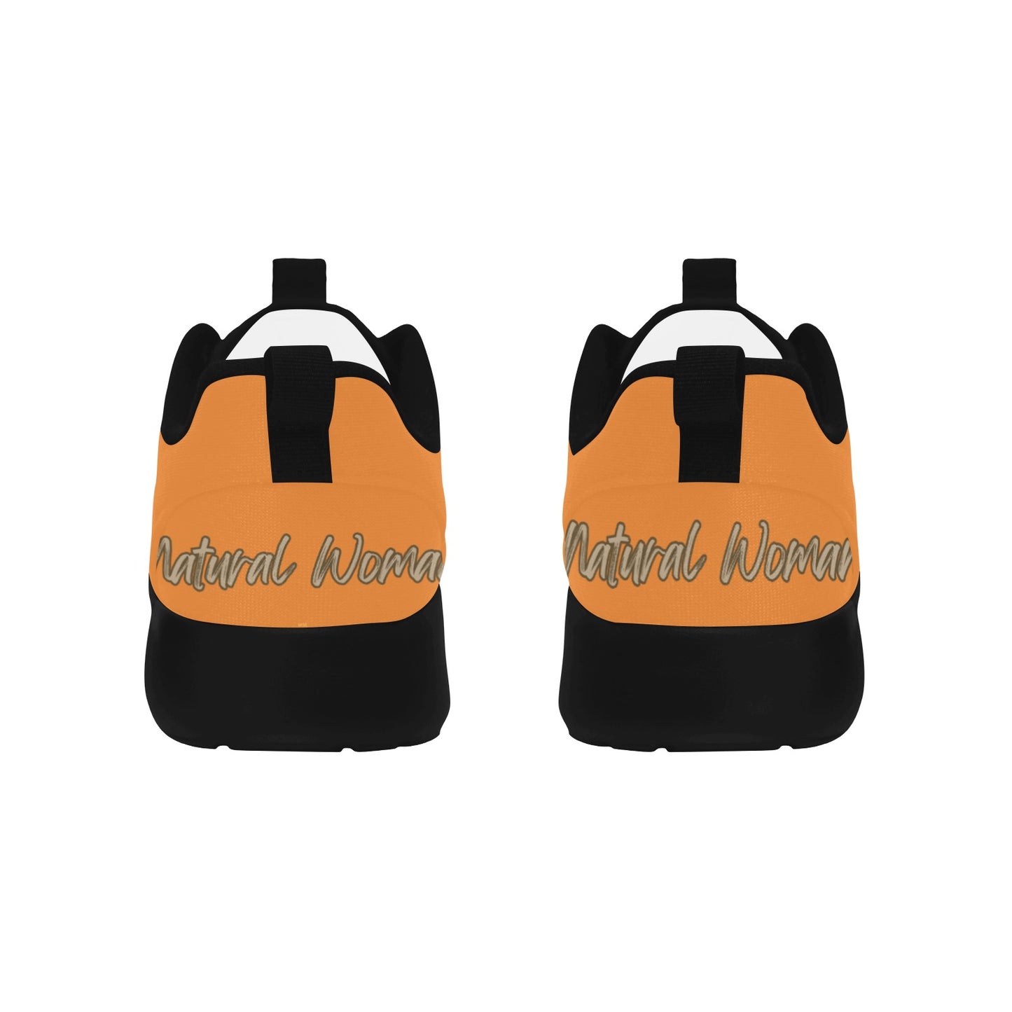 Natural Woman AFRO (BL) ORANGE w/ Black Sole Sneakers