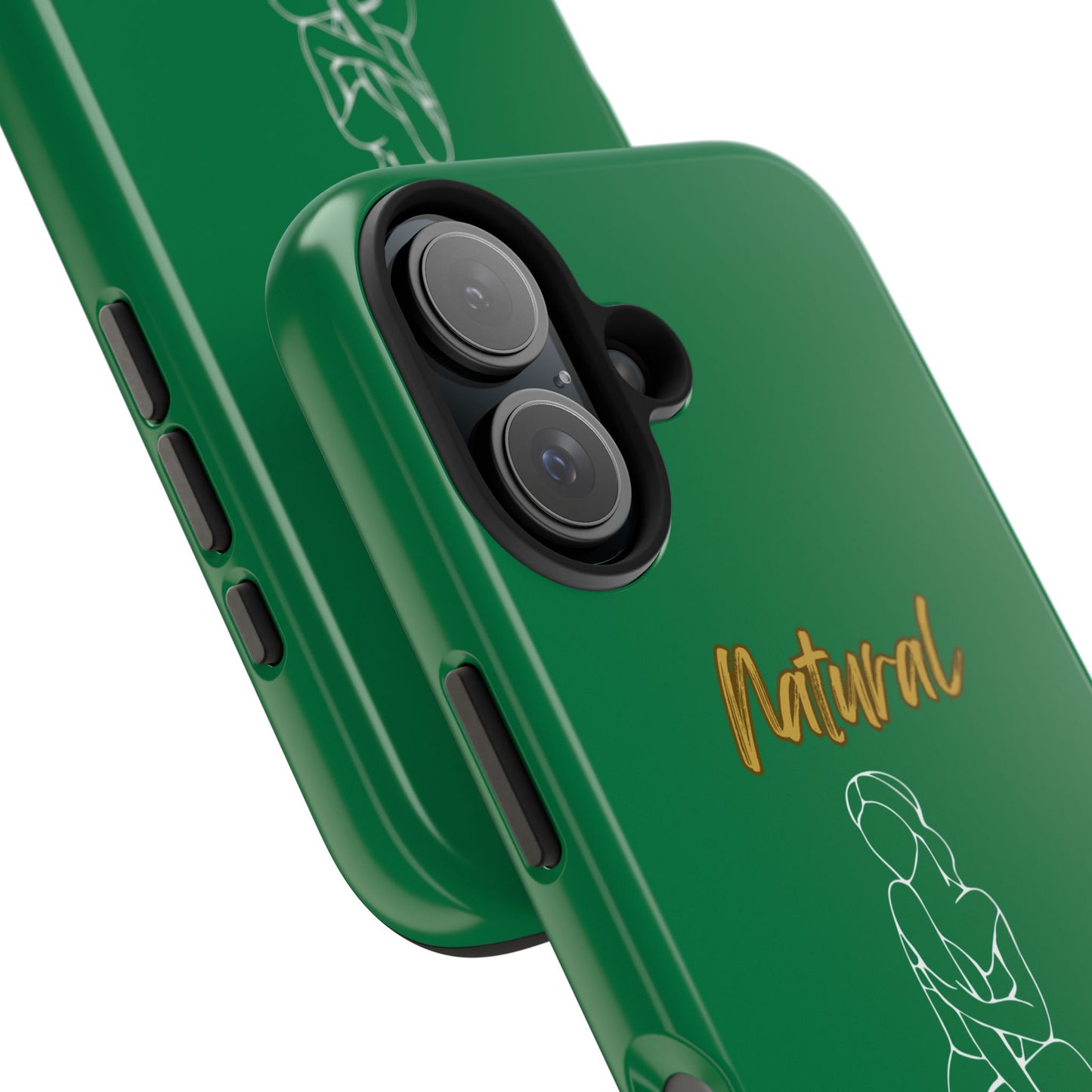 Natural Woman Shoulder Action (WL)Tough Phone Cases DARK GREEN
