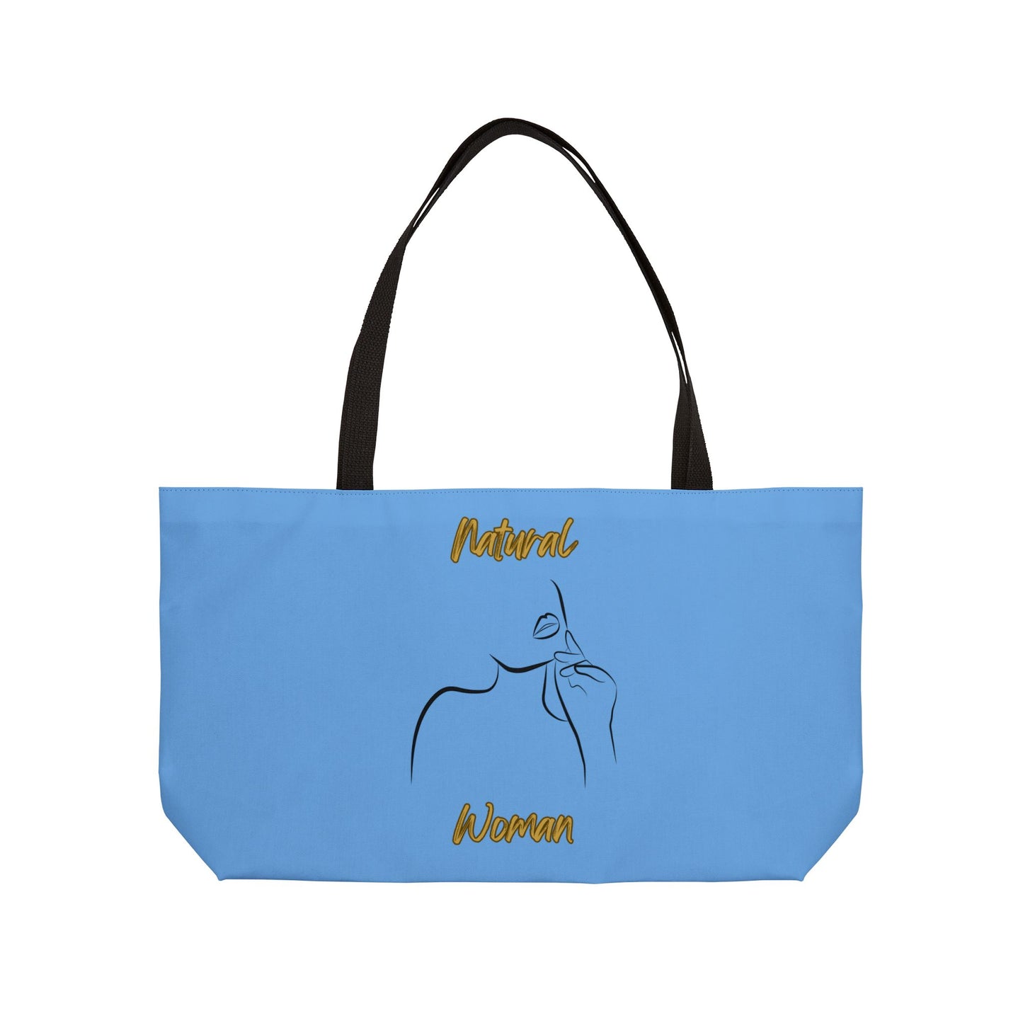 Natural Woman Chin Up (BL) Weekender Tote Bag LIGHT BLUE