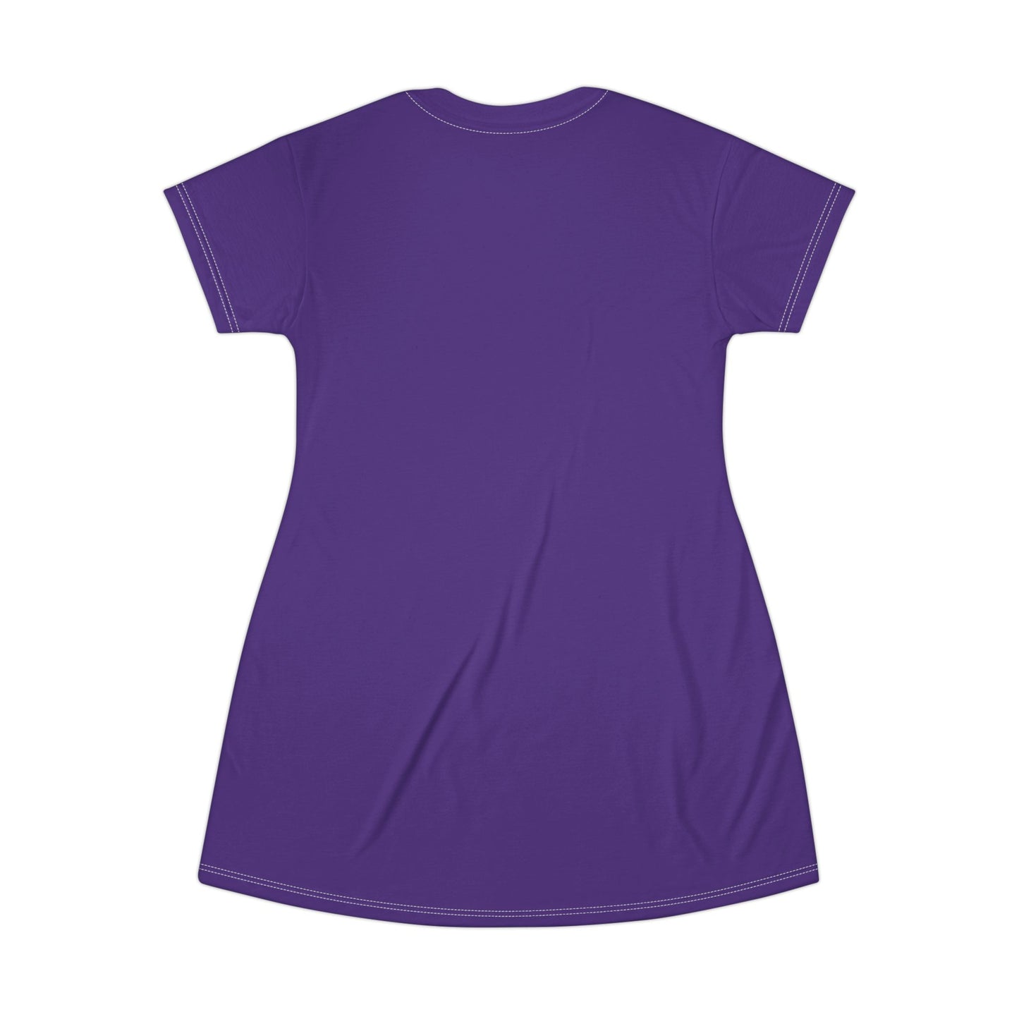 Strong Momma T-Shirt Dress (AOP/BL) Purple