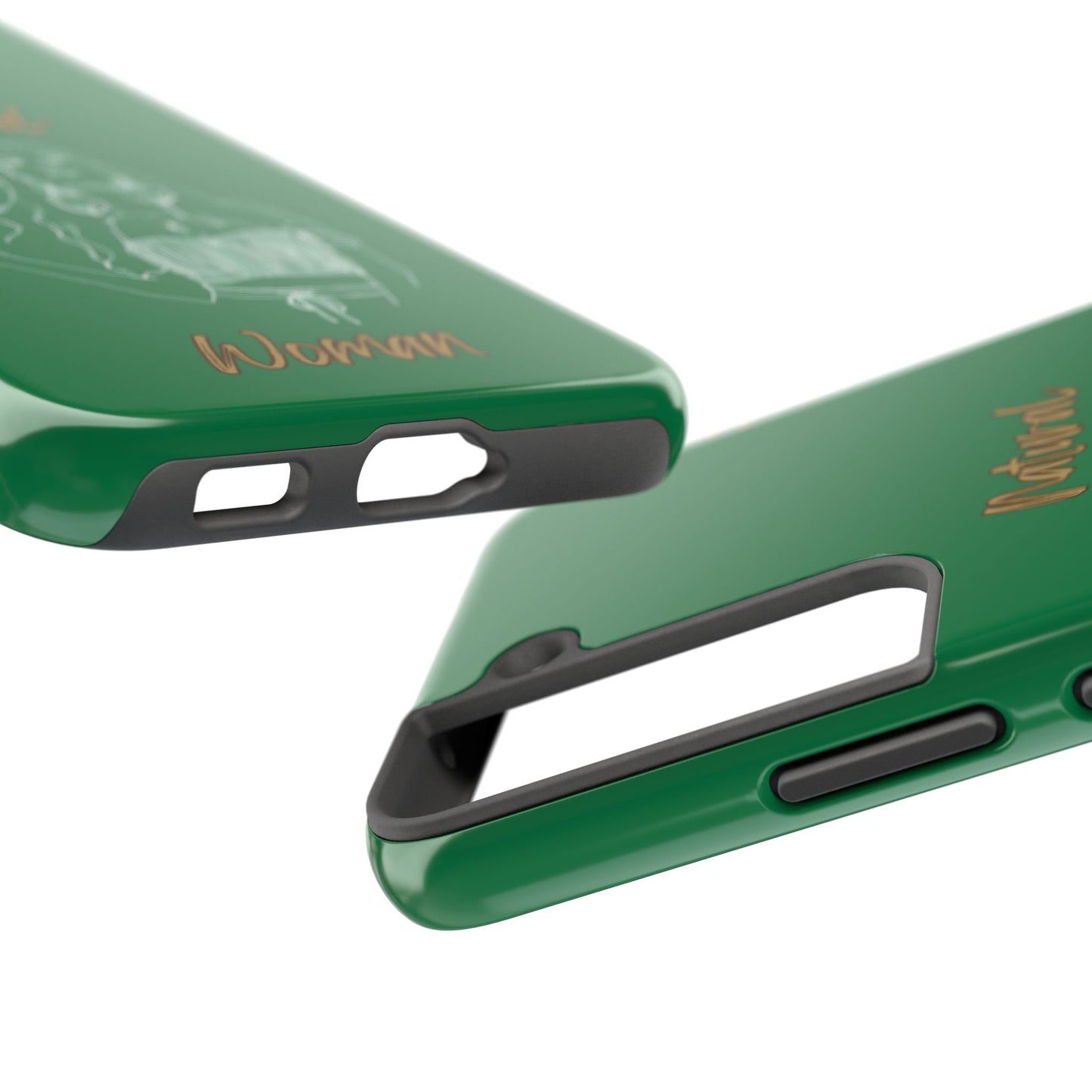 Natural Woman Thinking (WL)Tough Phone Cases DARK GREEN