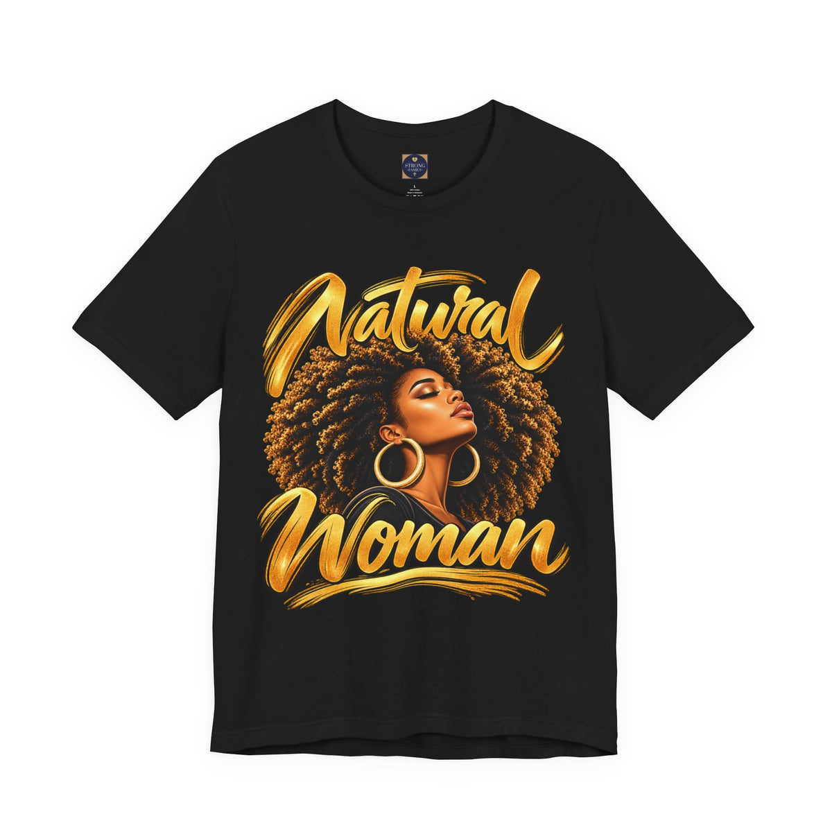 Natural Woman “Afro” Graphic Tee | Women’s Inspirational T-Shirt