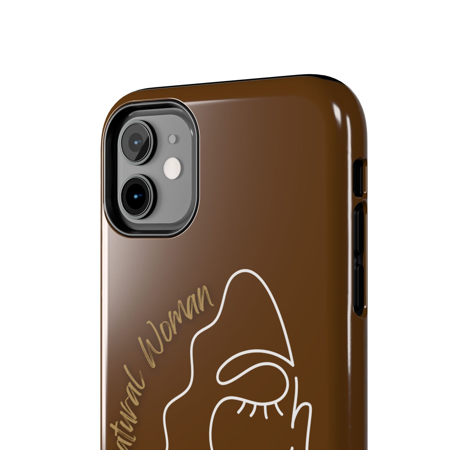 Natural Woman Half Face (WL)Tough Phone Case BROWN
