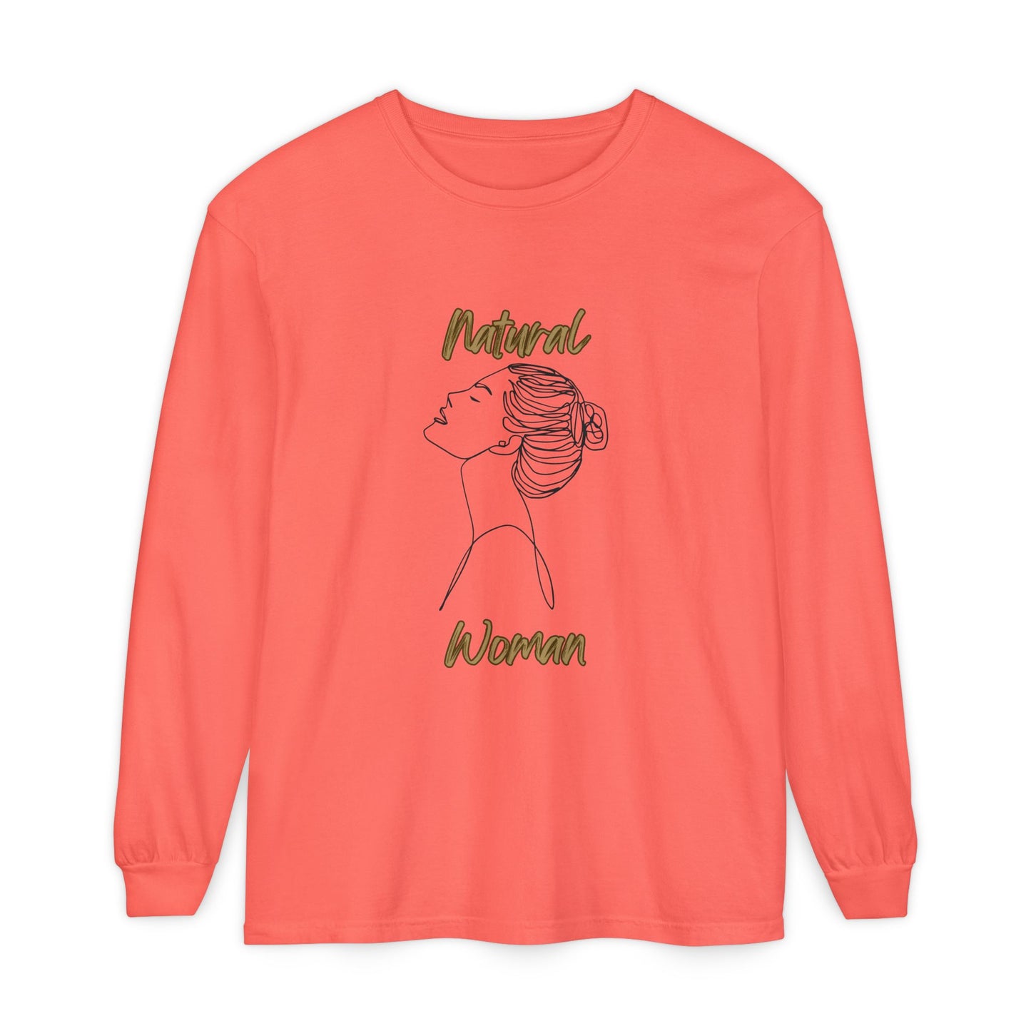 Natural Woman Wet Bun (BL) Long Sleeve T-Shirt