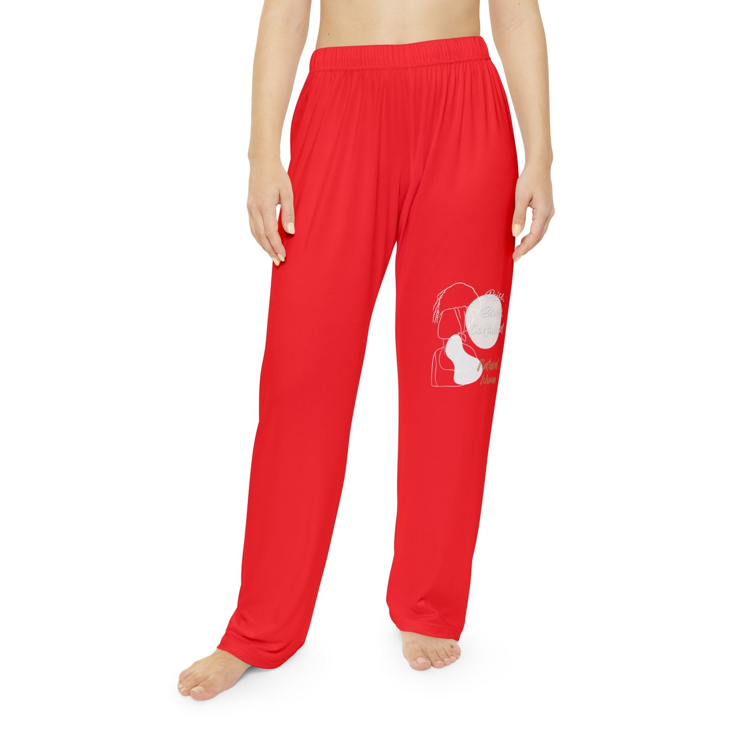 Natural Woman Puff (BL) Women's Pajama Pants RED