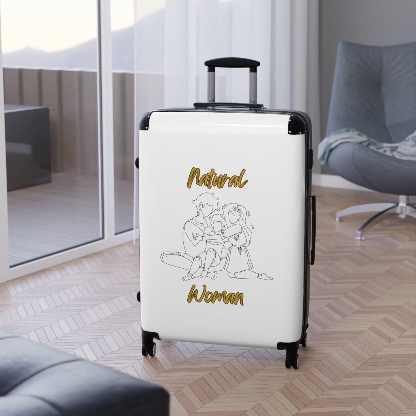 Natural Woman Me & My Girls (BL) Suitcase WHITE