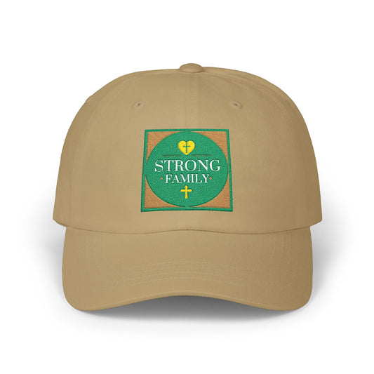Strong Family Custom Casual Cap - SPRUCE GREEN LOGO