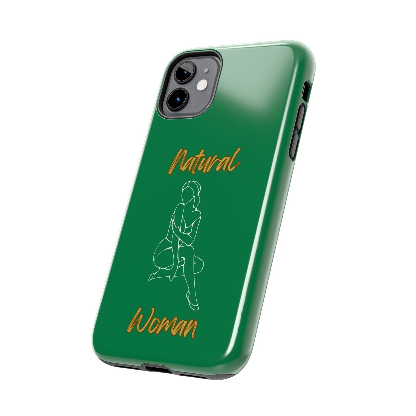 Natural Woman Shoulder Action (WL)Tough Phone Cases DARK GREEN