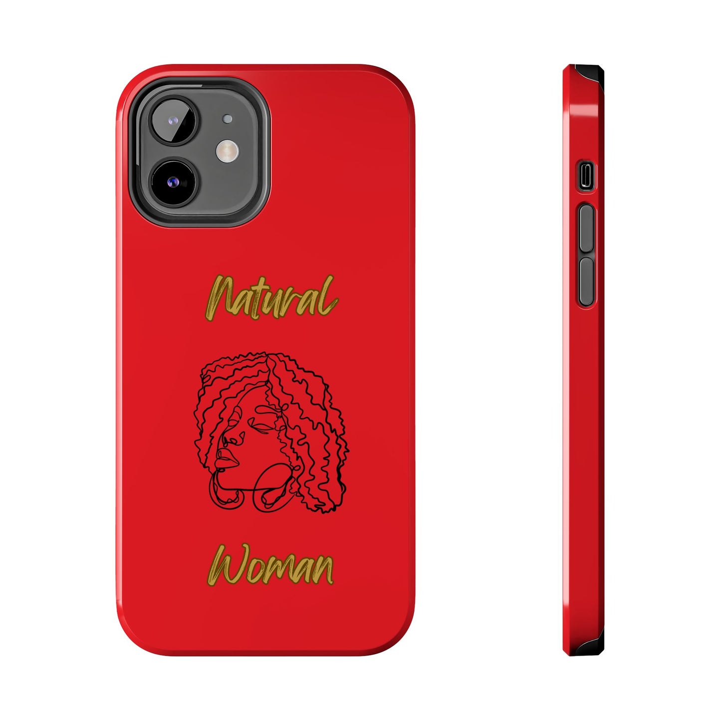 Natural Woman Naturally Me (BL)Tough Phone Cases RED