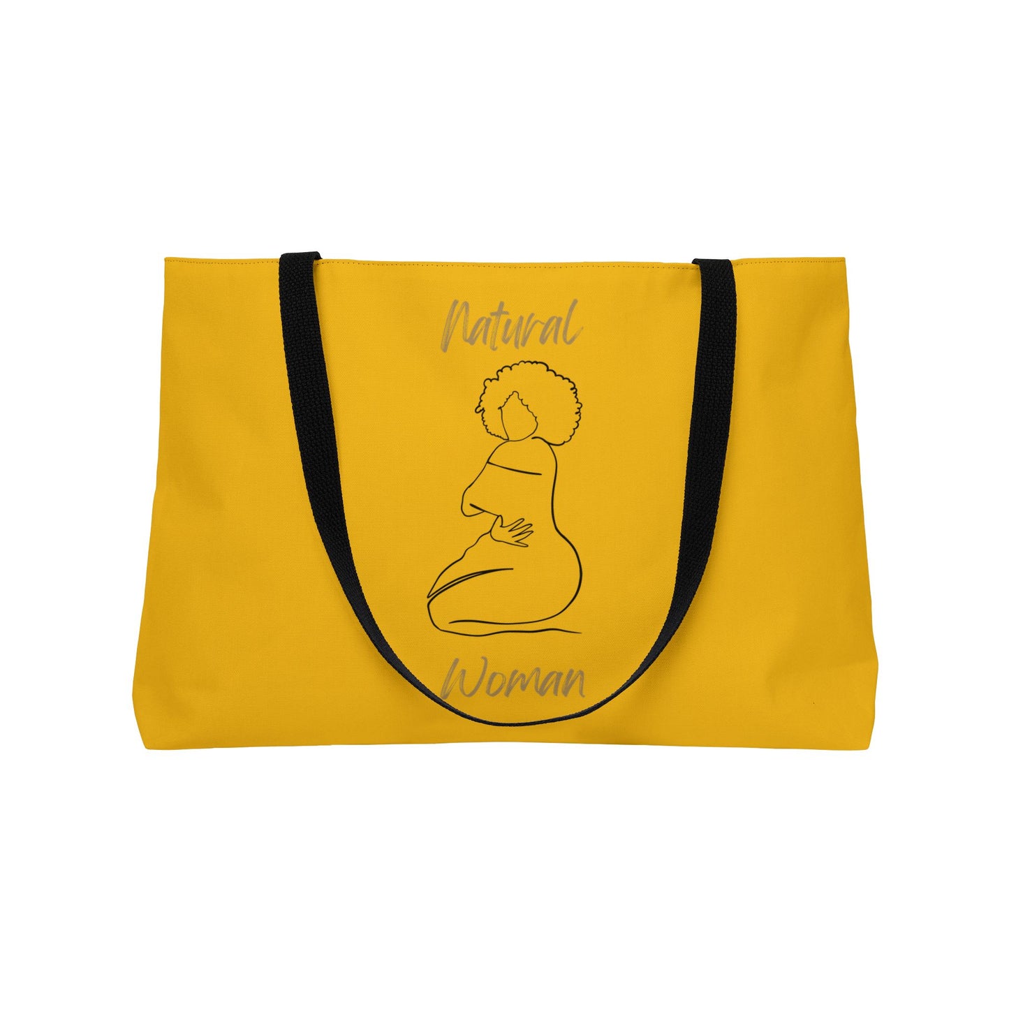 Natural Woman Hug (BL) Weekender Tote Bag YELLOW