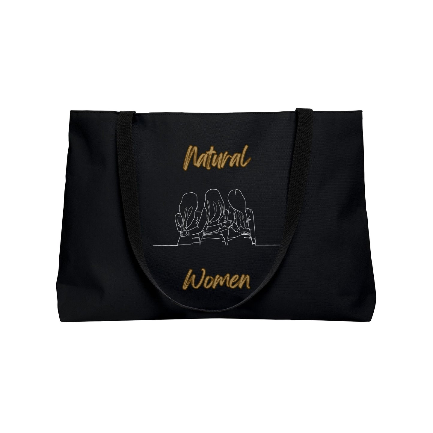 Natural Woman Loving Friends (WL) Weekender Tote Bag BLACK